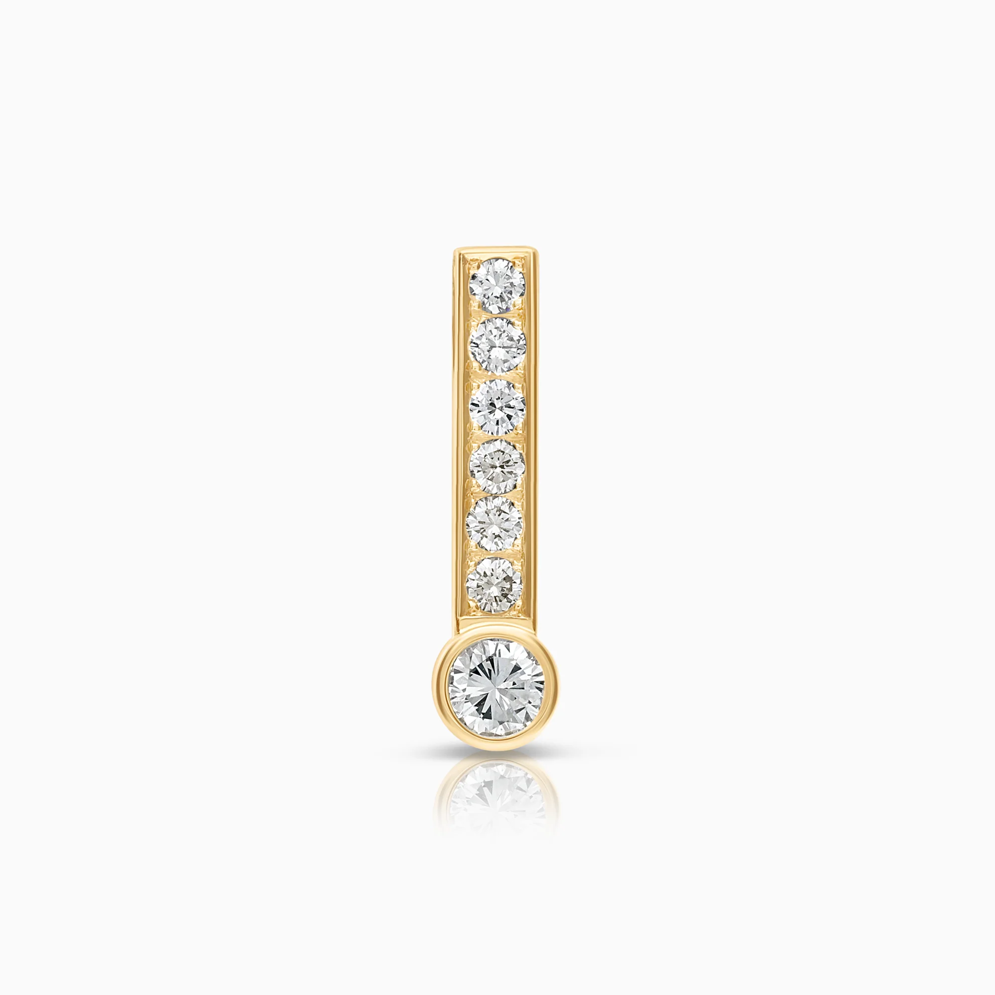 Diamond pendant 0.37ct 18K gold