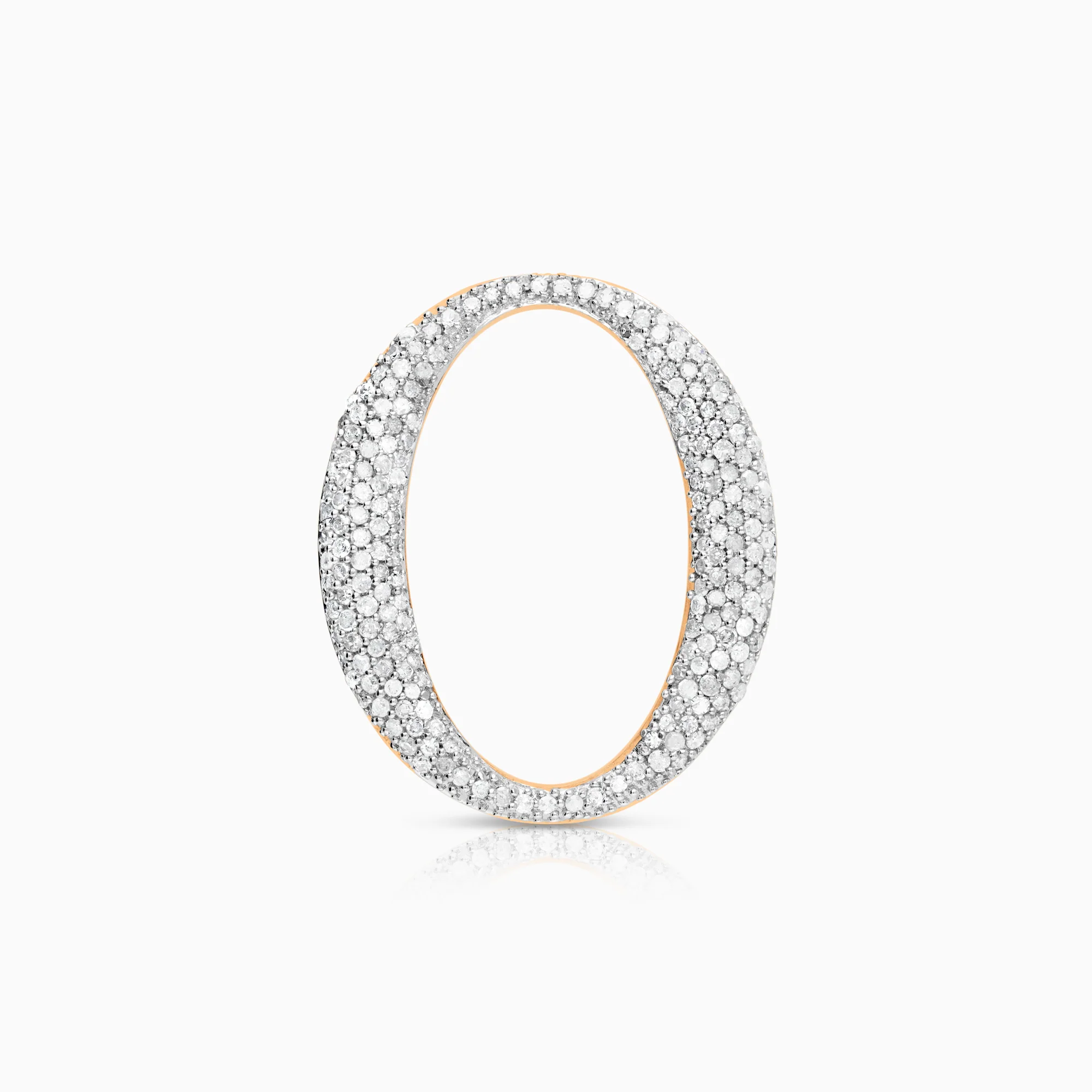 Diamond pendant 1.01ct 14K rose gold