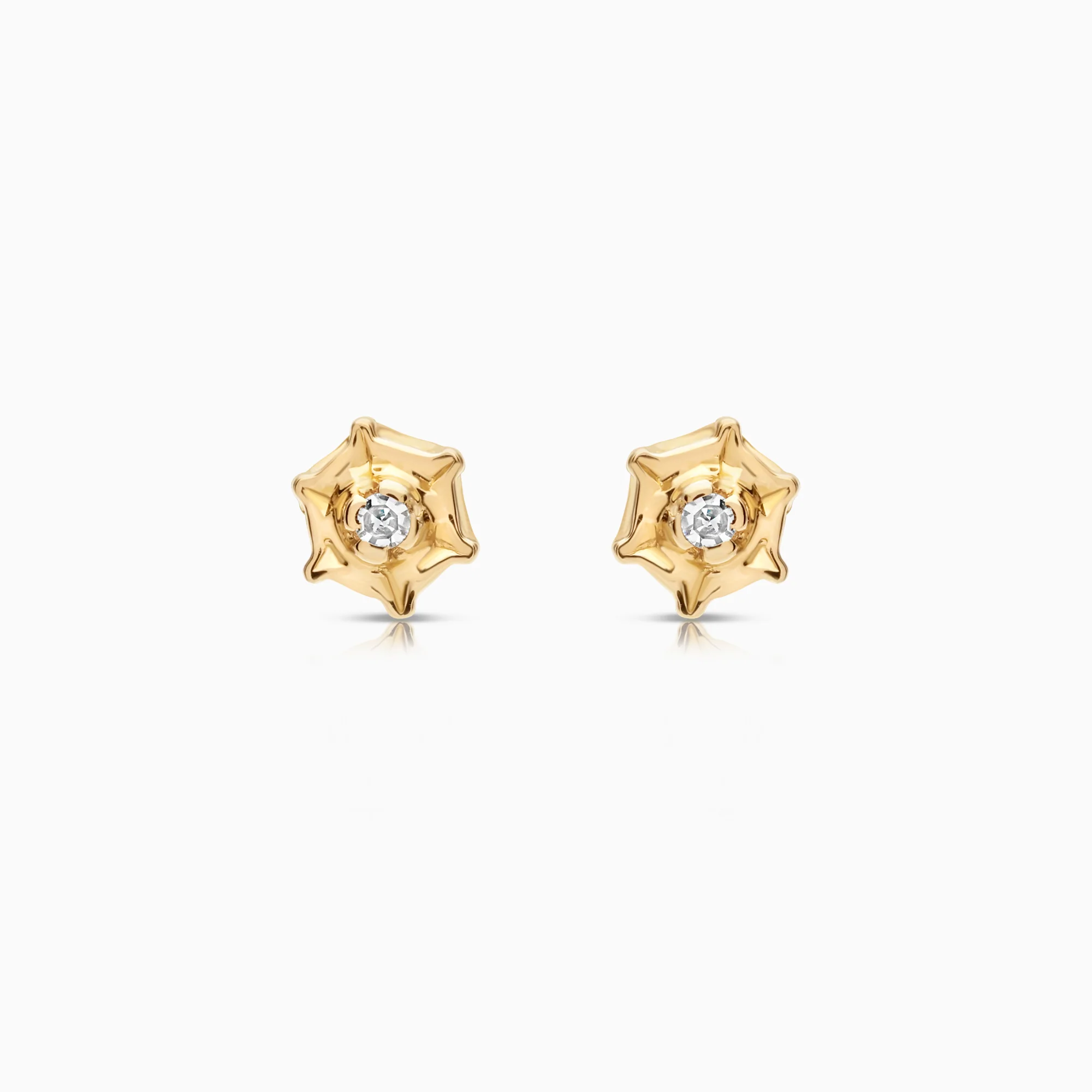 Diamond earrings 0.01ct 18K gold