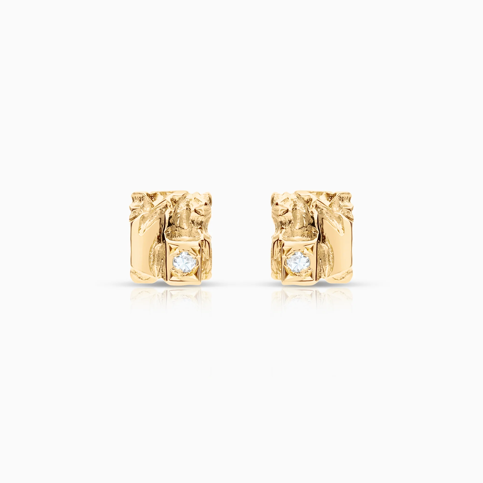 Diamond earrings 0.02ct 18K gold