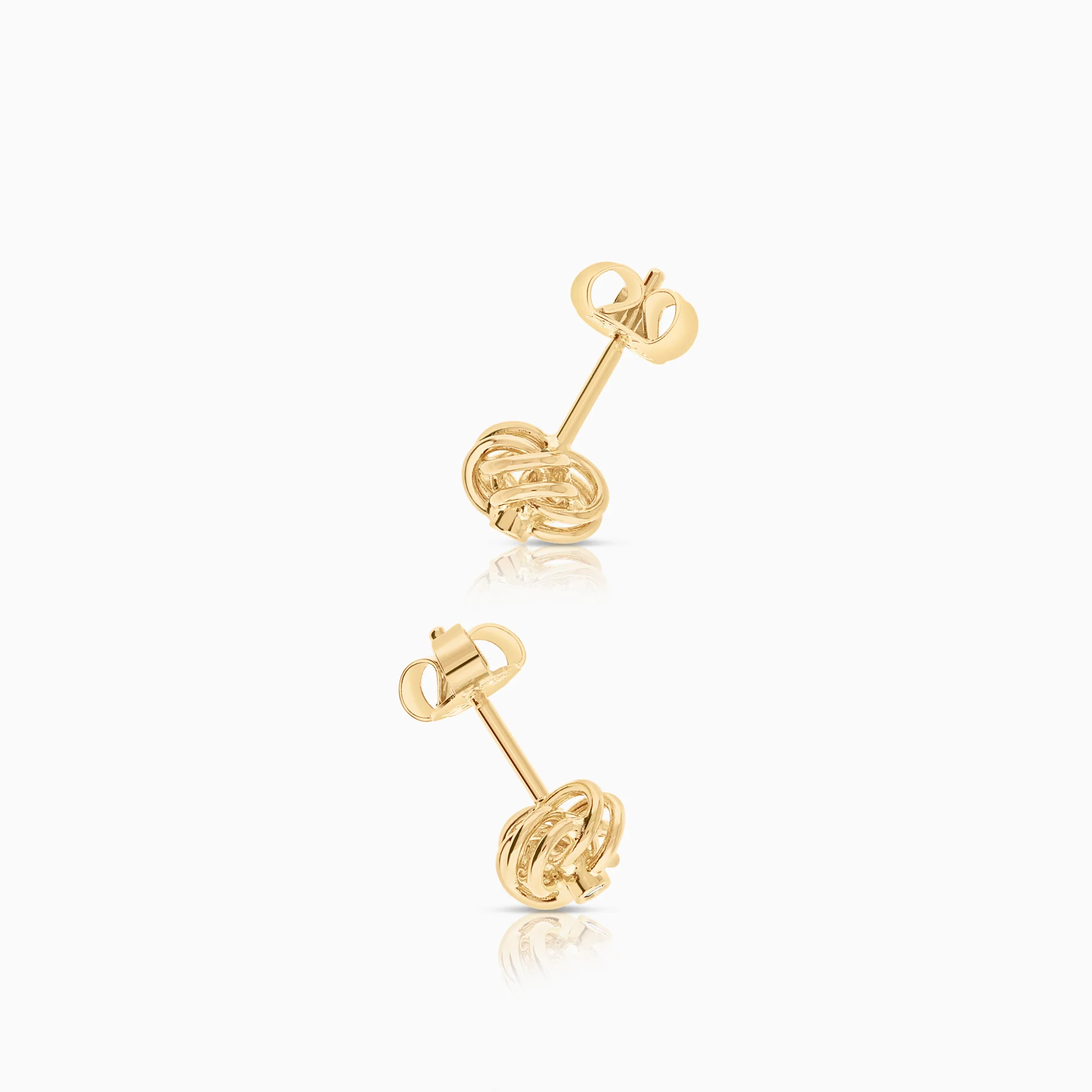Diamond earrings 0.02ct 18K gold - Image 2