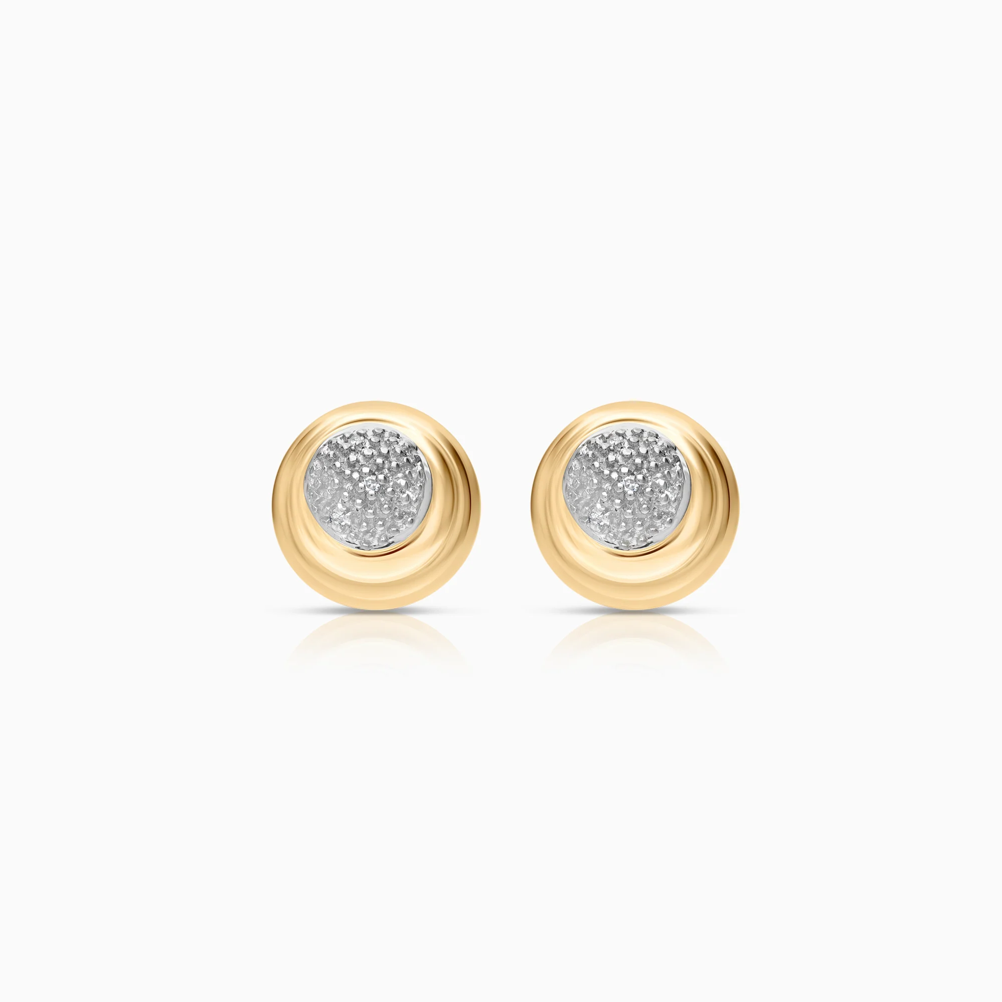 Diamond earrings 0.04ct 18K gold