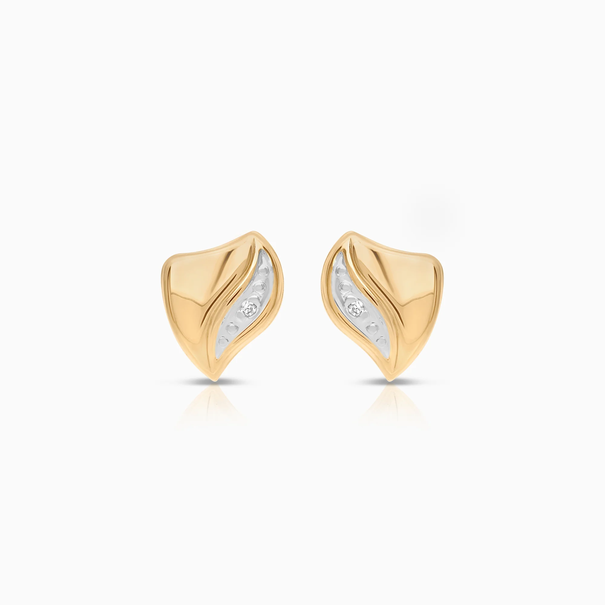 Diamond earrings 0.02ct 18K gold