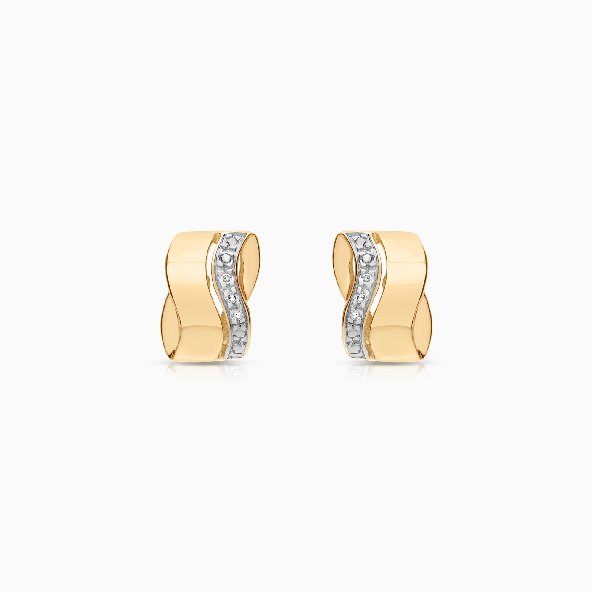 Diamond earrings 0.03ct 18K gold