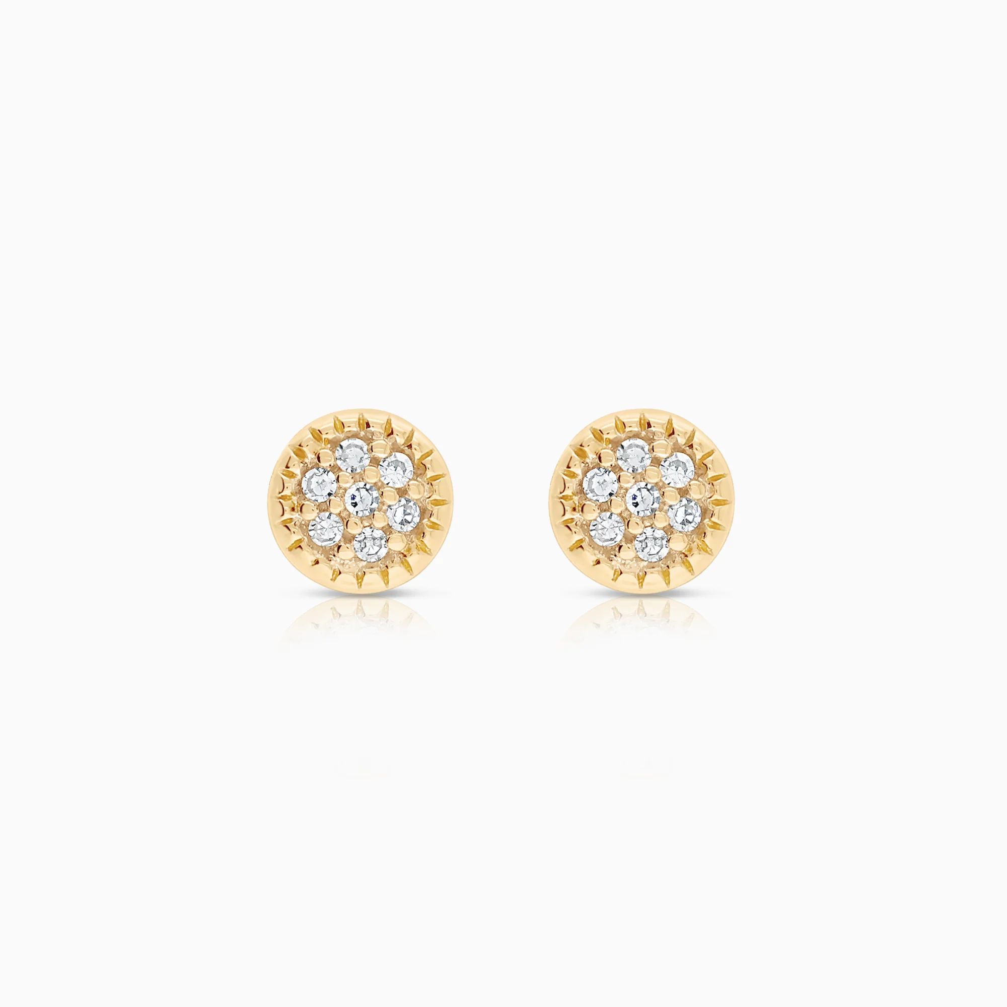 Diamond earrings 0.04ct 18K gold