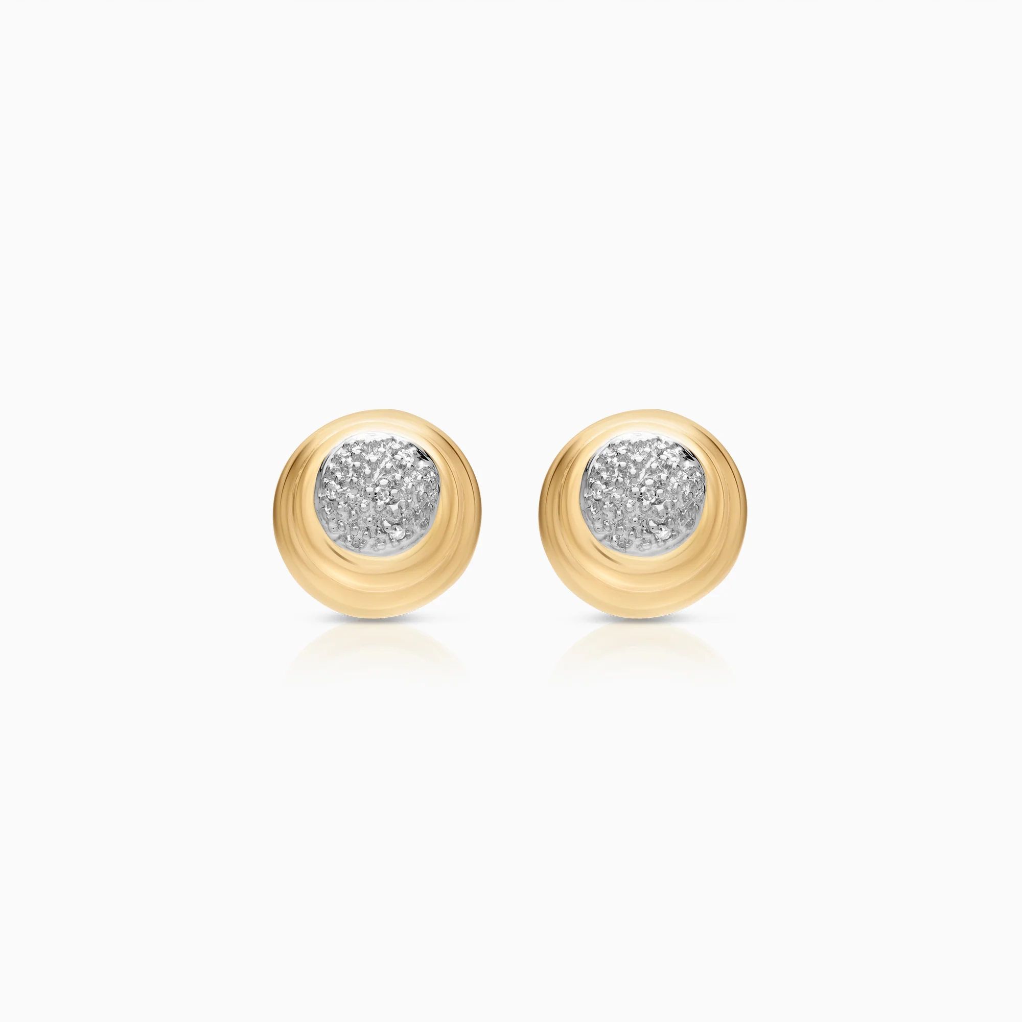 Diamond earrings 0.04ct 18K gold