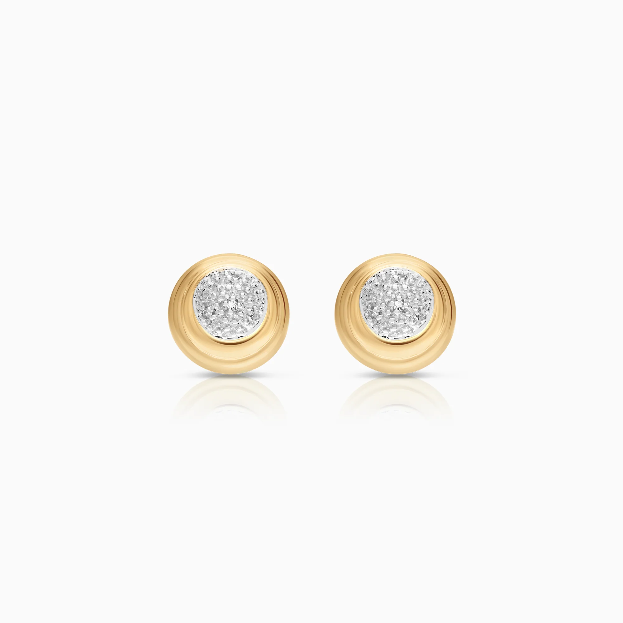 Diamond earrings 0.04ct 18K gold