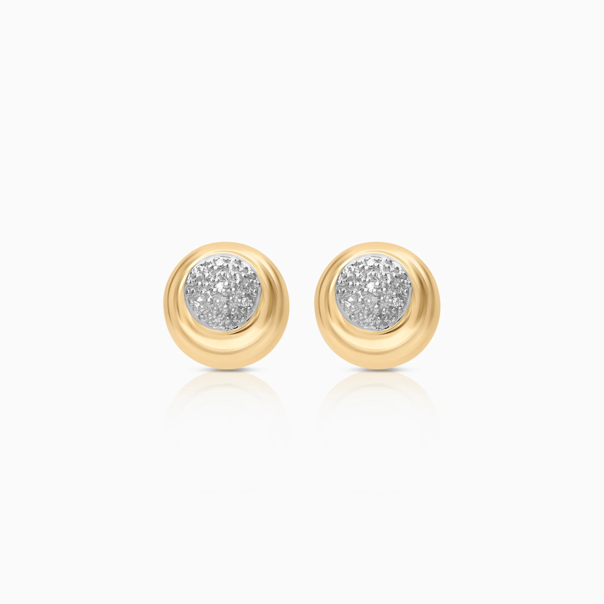 Diamond earrings 0.04ct 18K gold