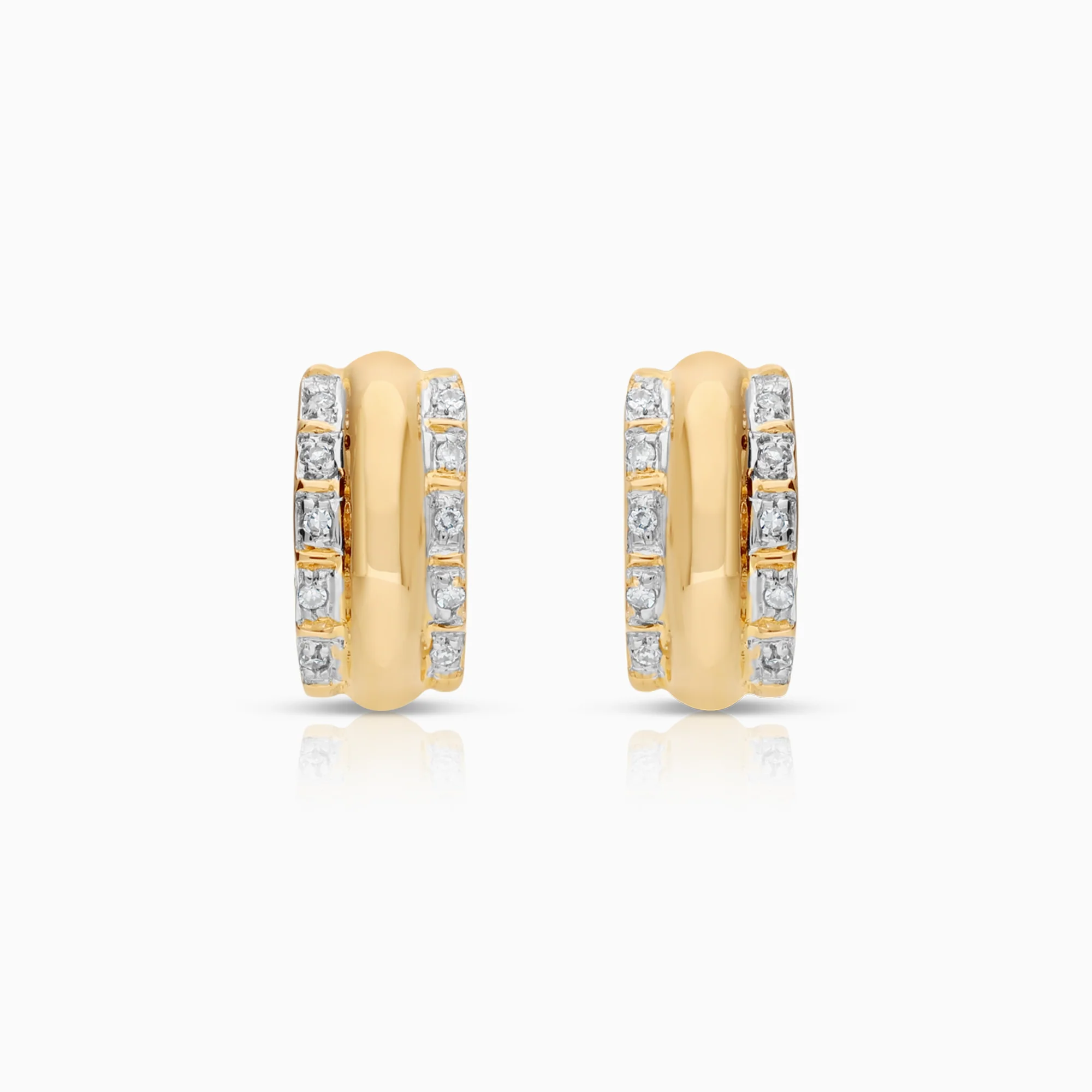 Diamond earrings 0.05ct 18K gold