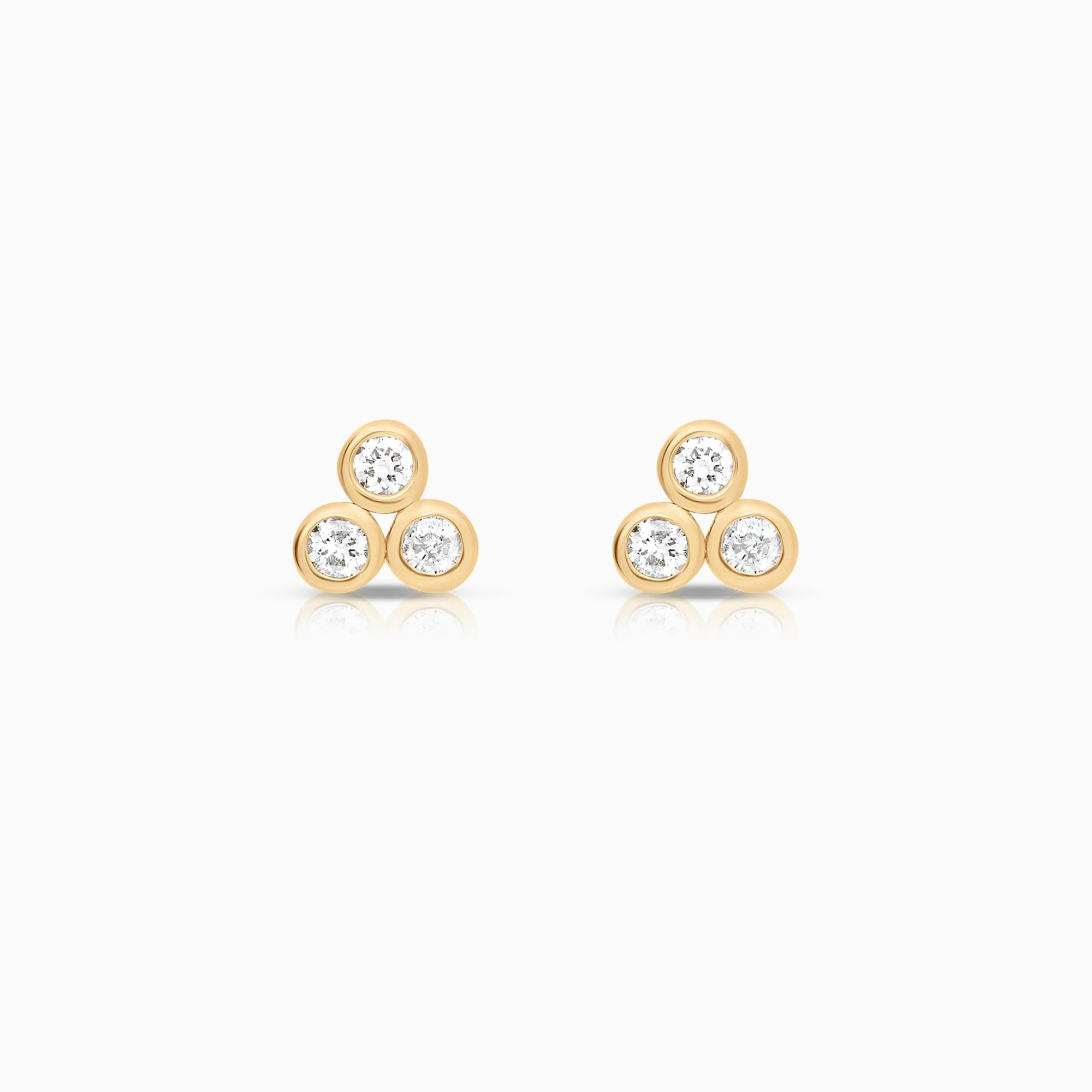 Diamond earrings 0.18ct 14K gold