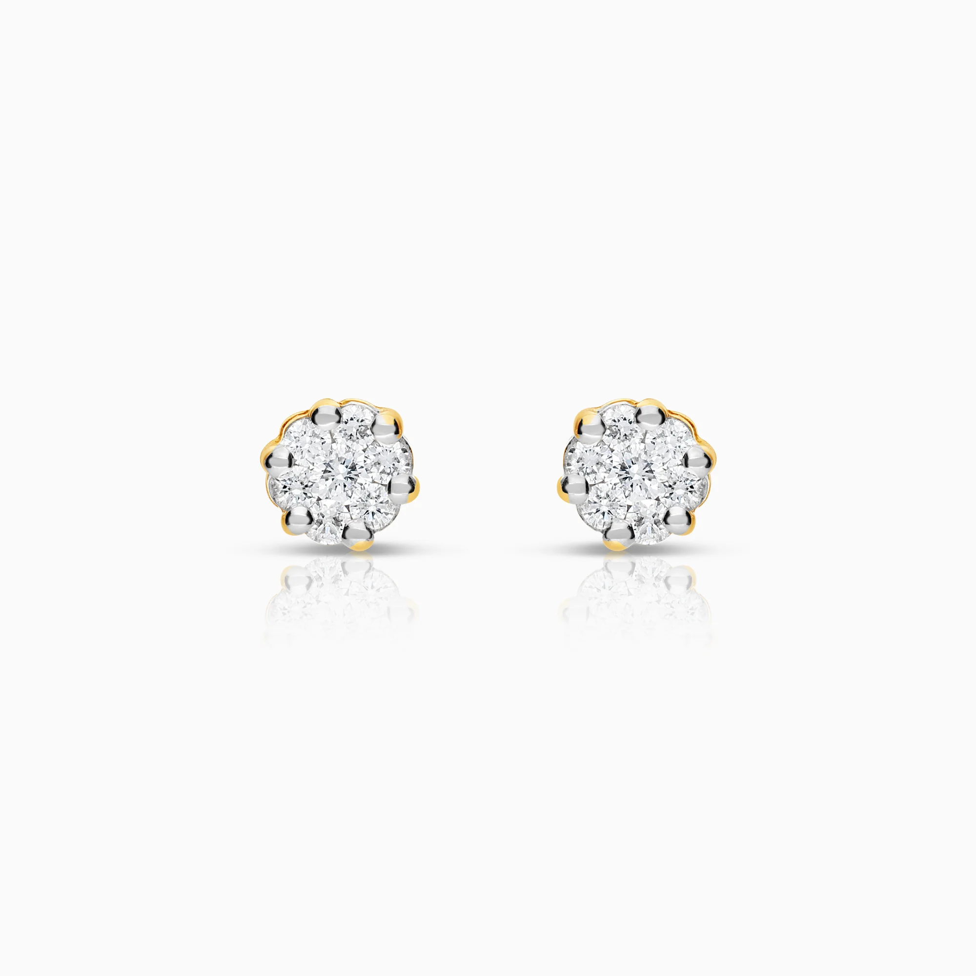 Diamond earrings 0.24ct 18K gold