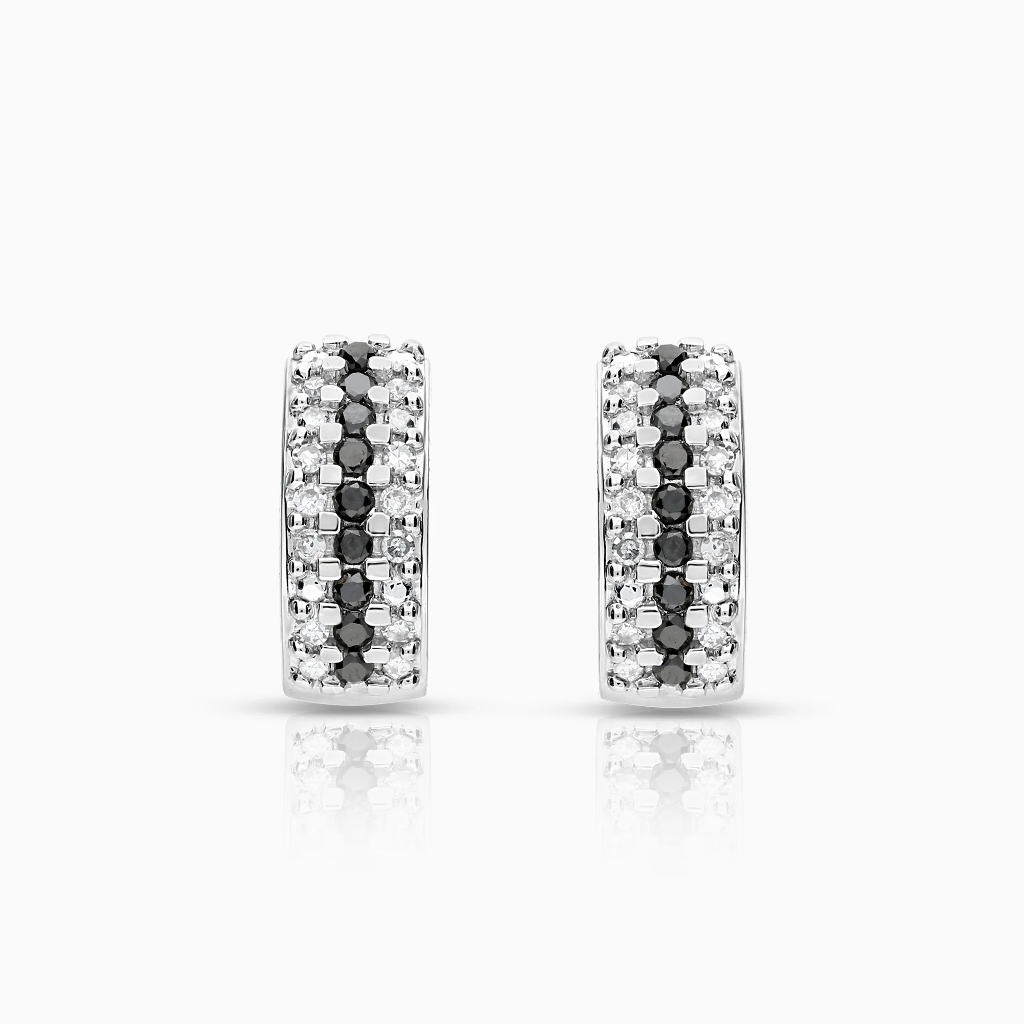 Diamond earrings 0.28ct 18K white gold