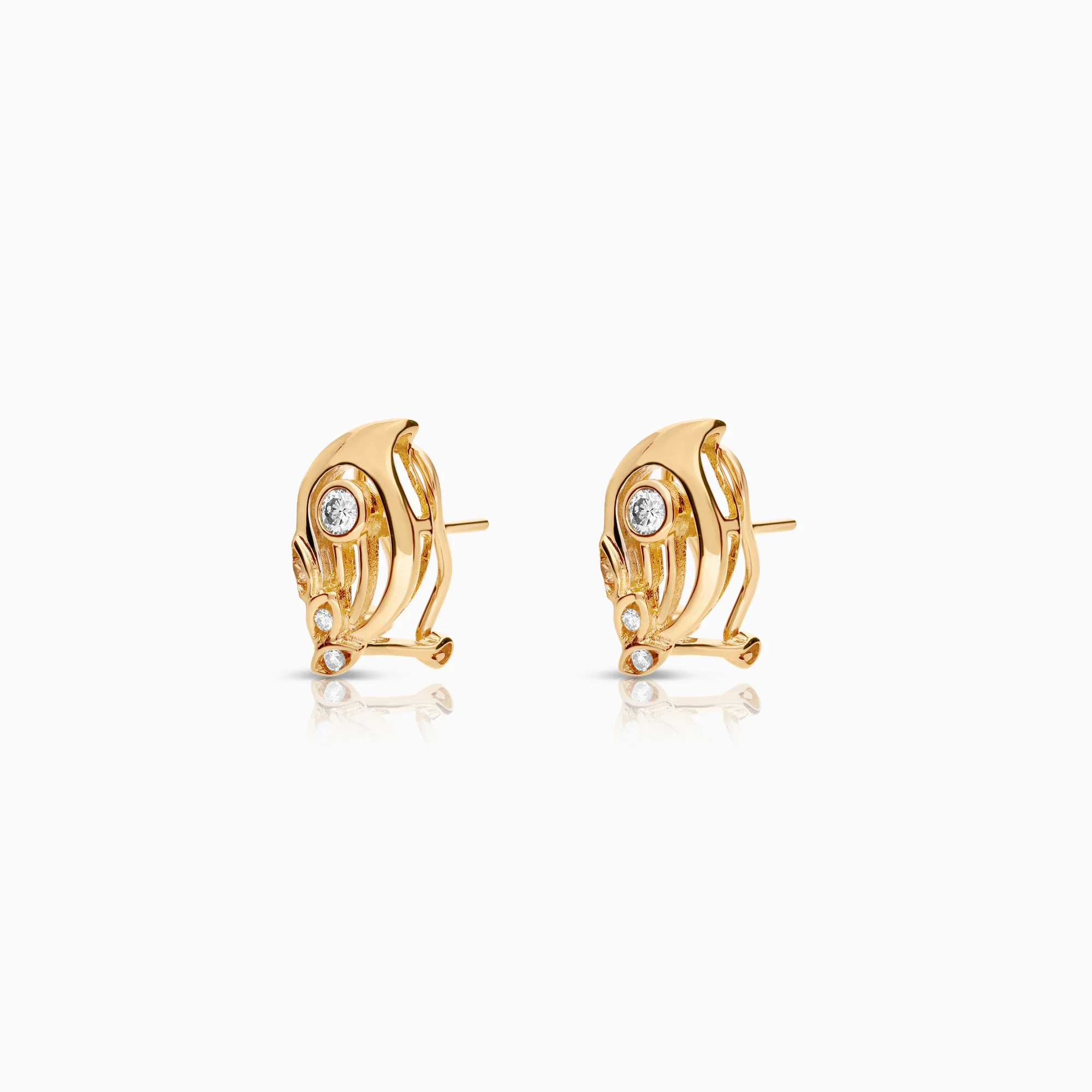 Diamond earrings 0.29ct 14K gold