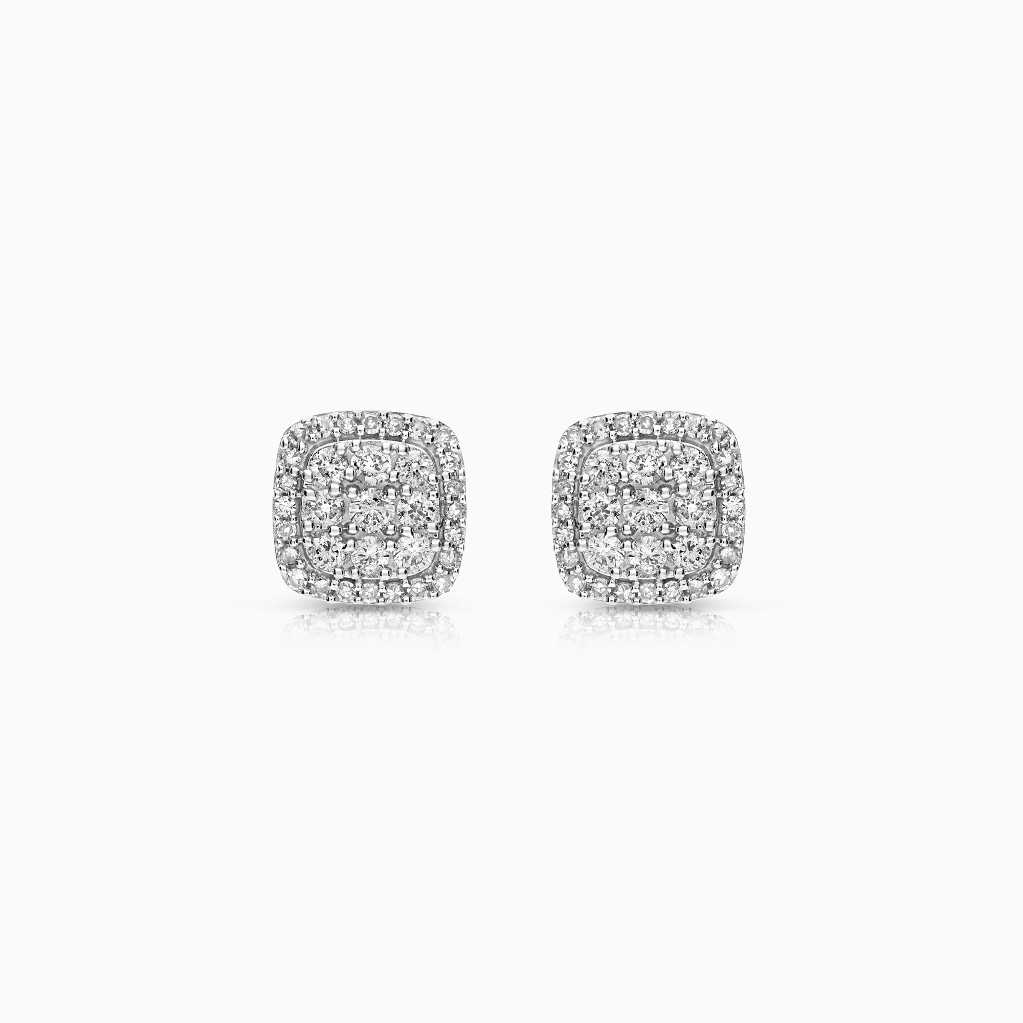 Diamond earrings 0.44ct 9K gold