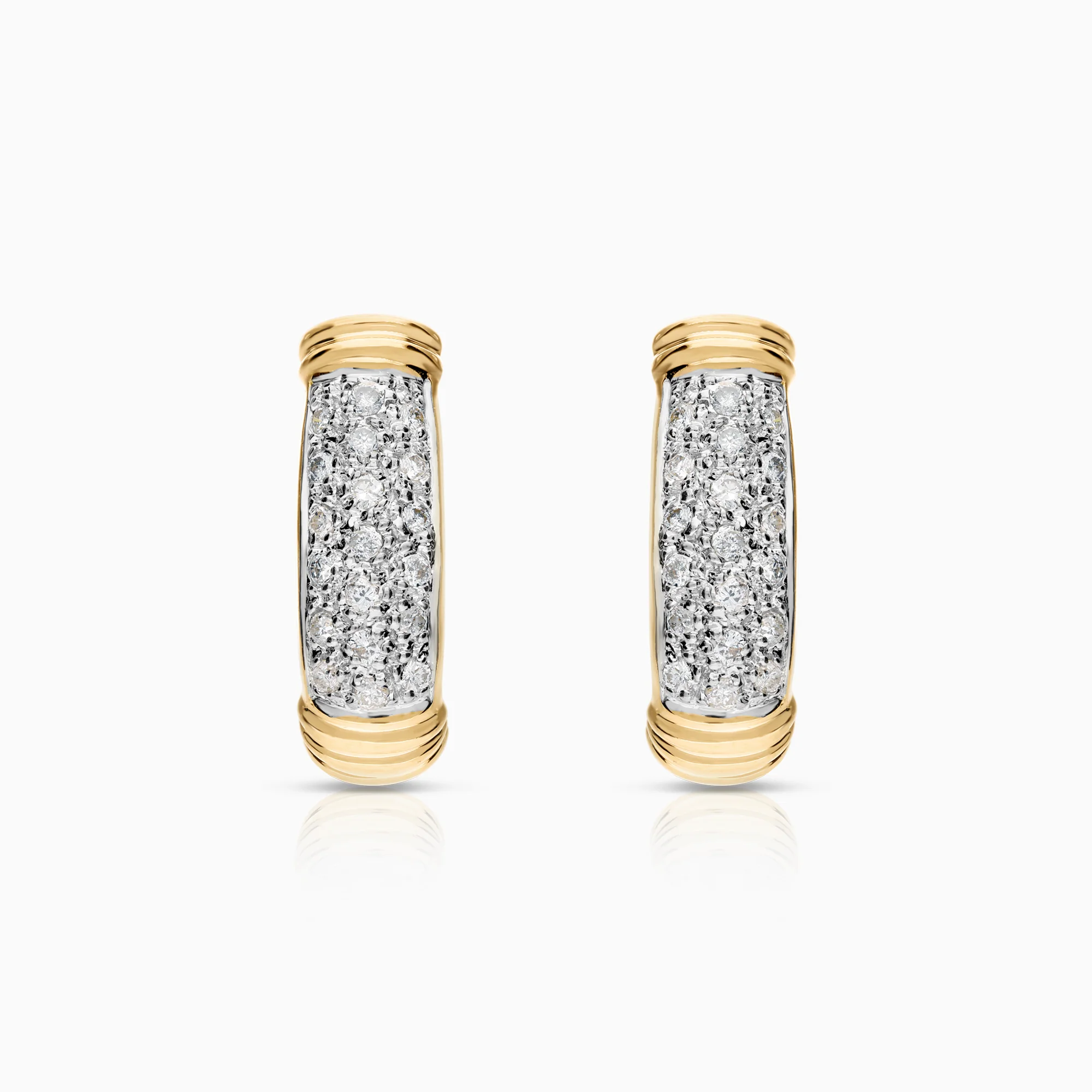 Diamond earrings 0.45ct 18K gold