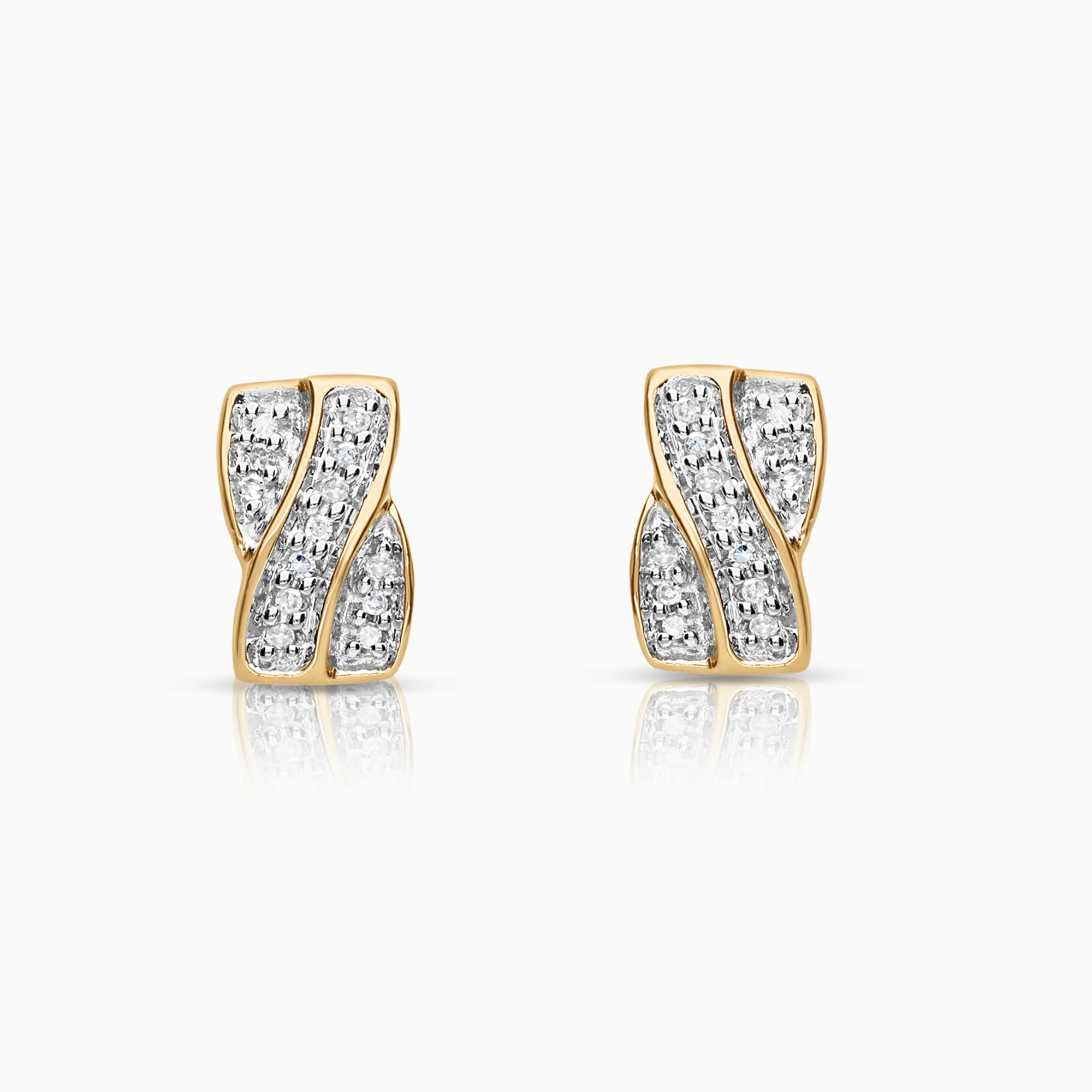 Diamond earrings 0.13ct 18K gold