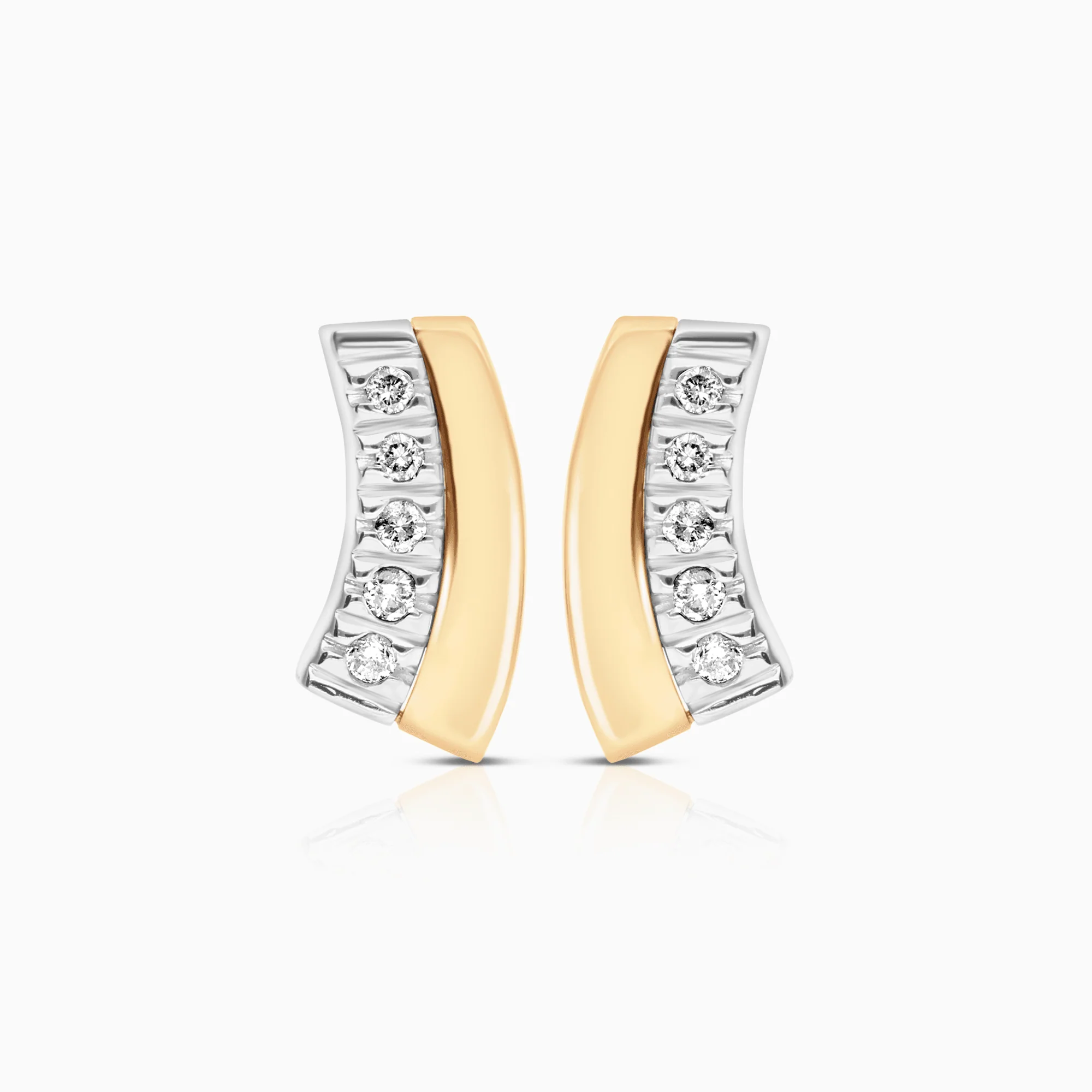 Diamond earrings 0.15ct 18K gold