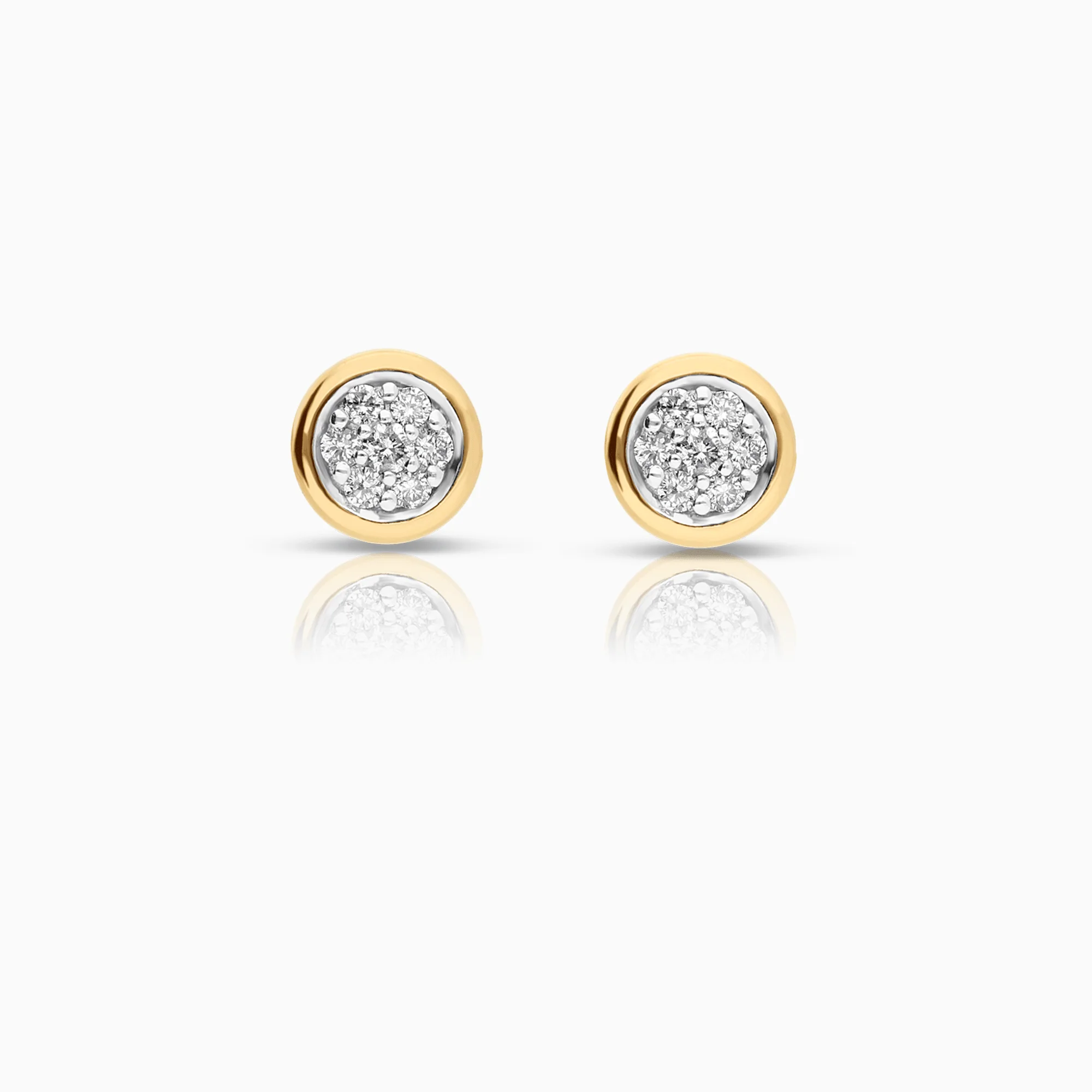 Diamond earrings 0.18ct 18K gold