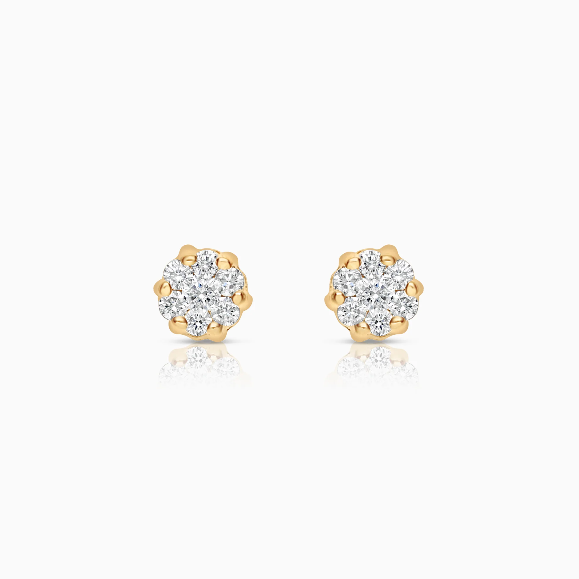 Diamond earrings 0.24ct 18K gold