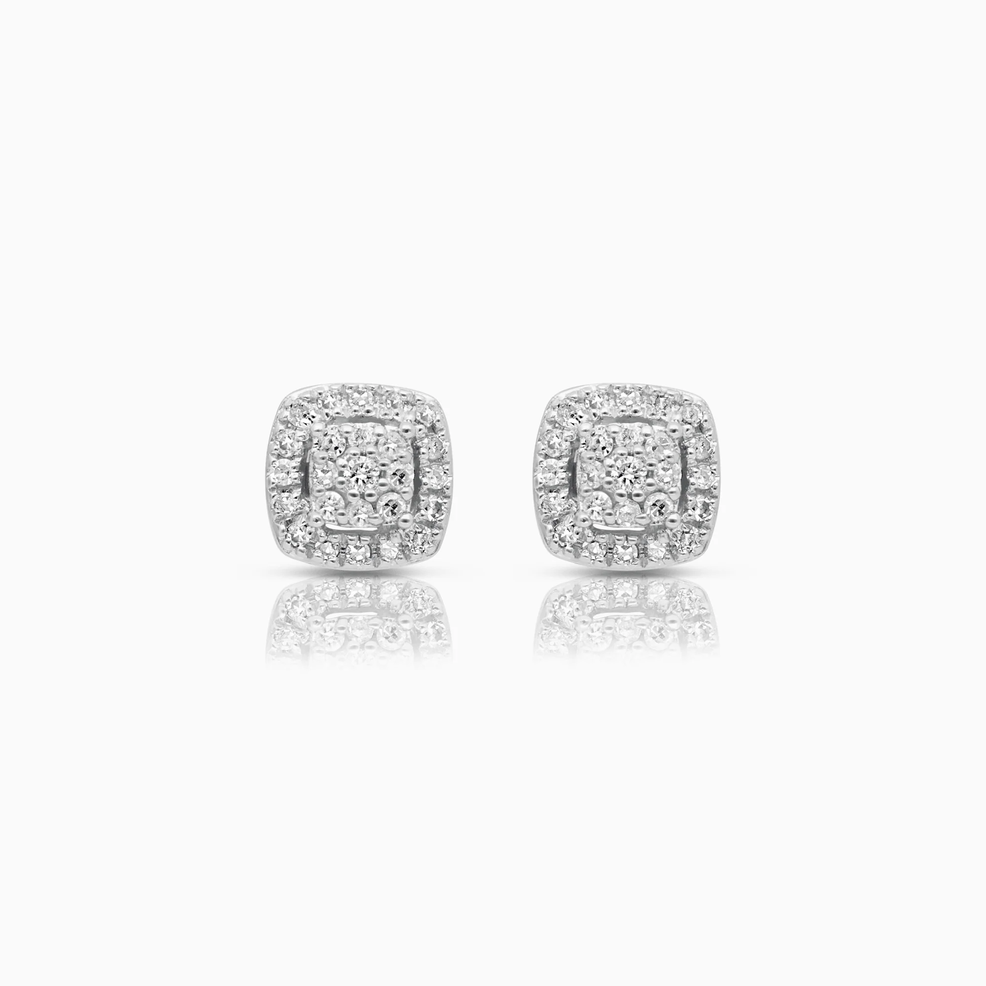 Diamond earrings 0.25ct 18K white gold
