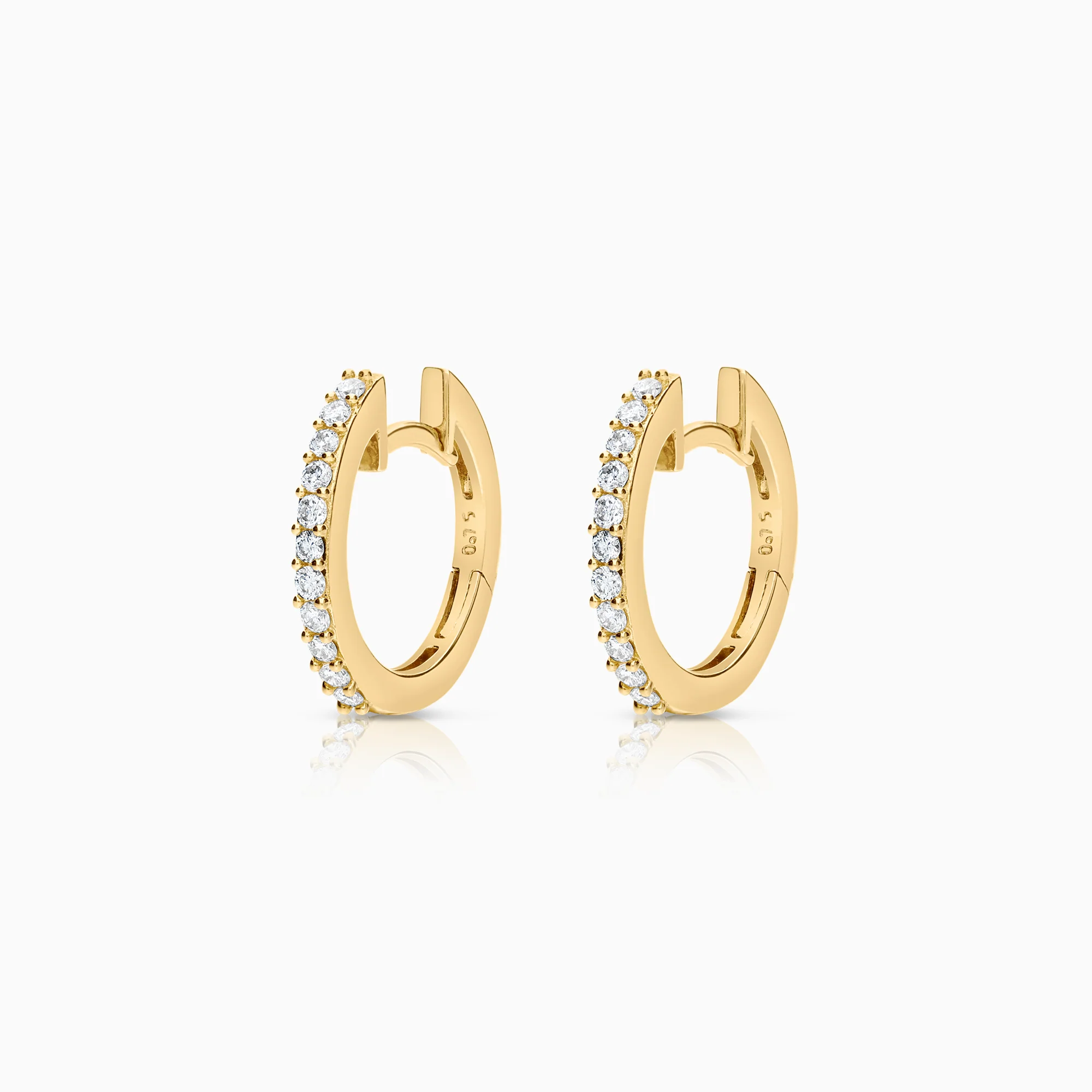 Diamond earrings 0.29ct 18K gold