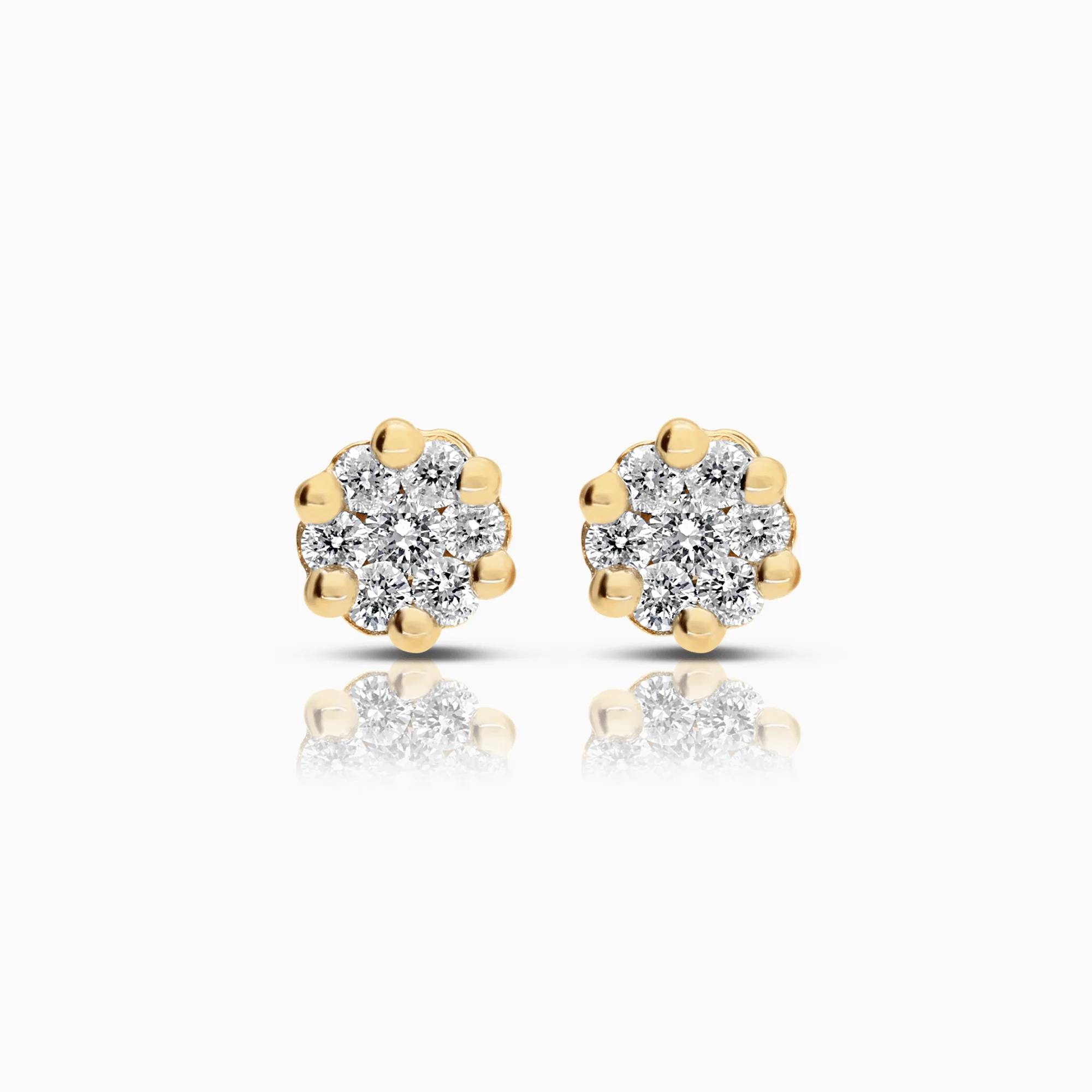 Diamond earrings 0.30ct 18K gold