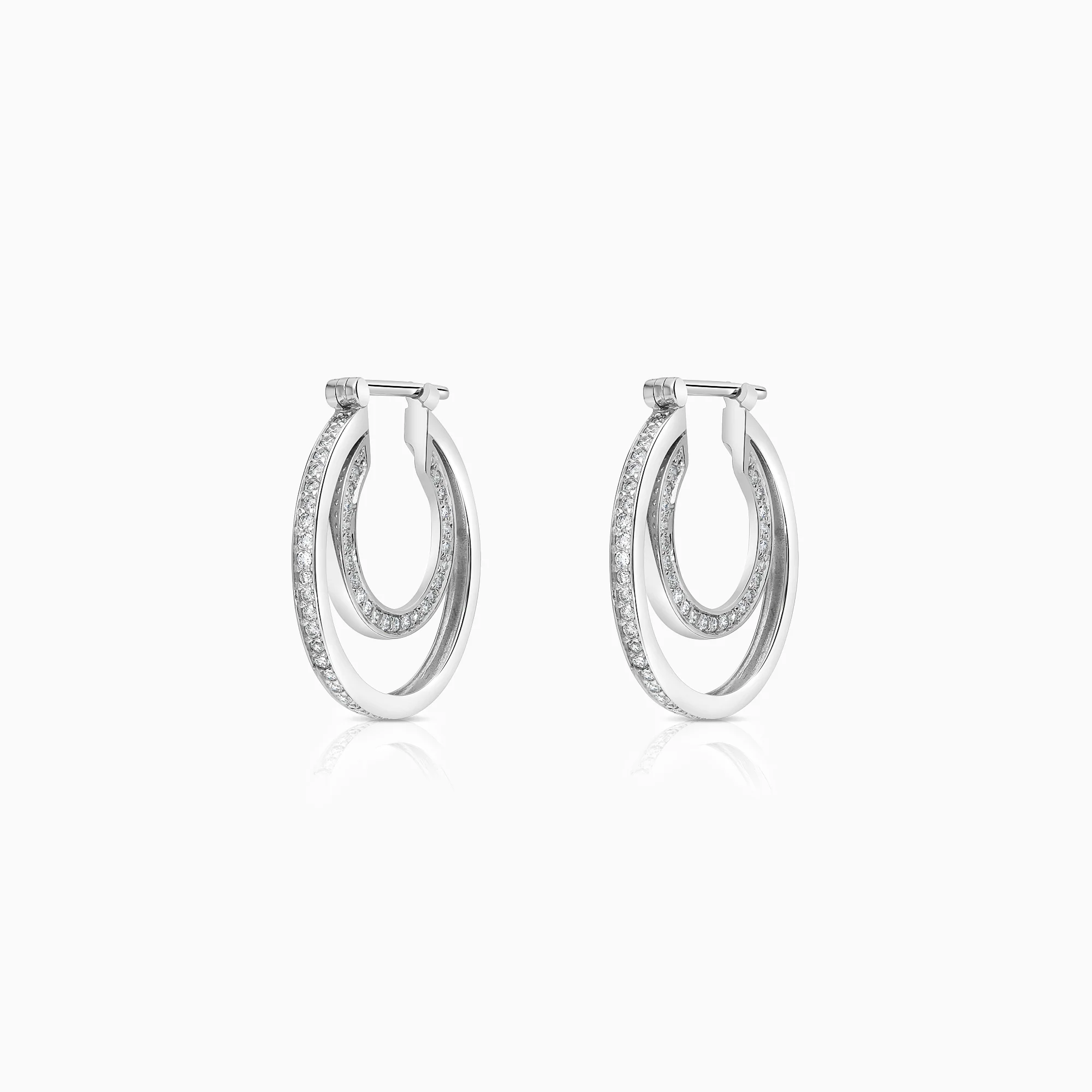 Diamond earrings 0.50ct 18K white gold