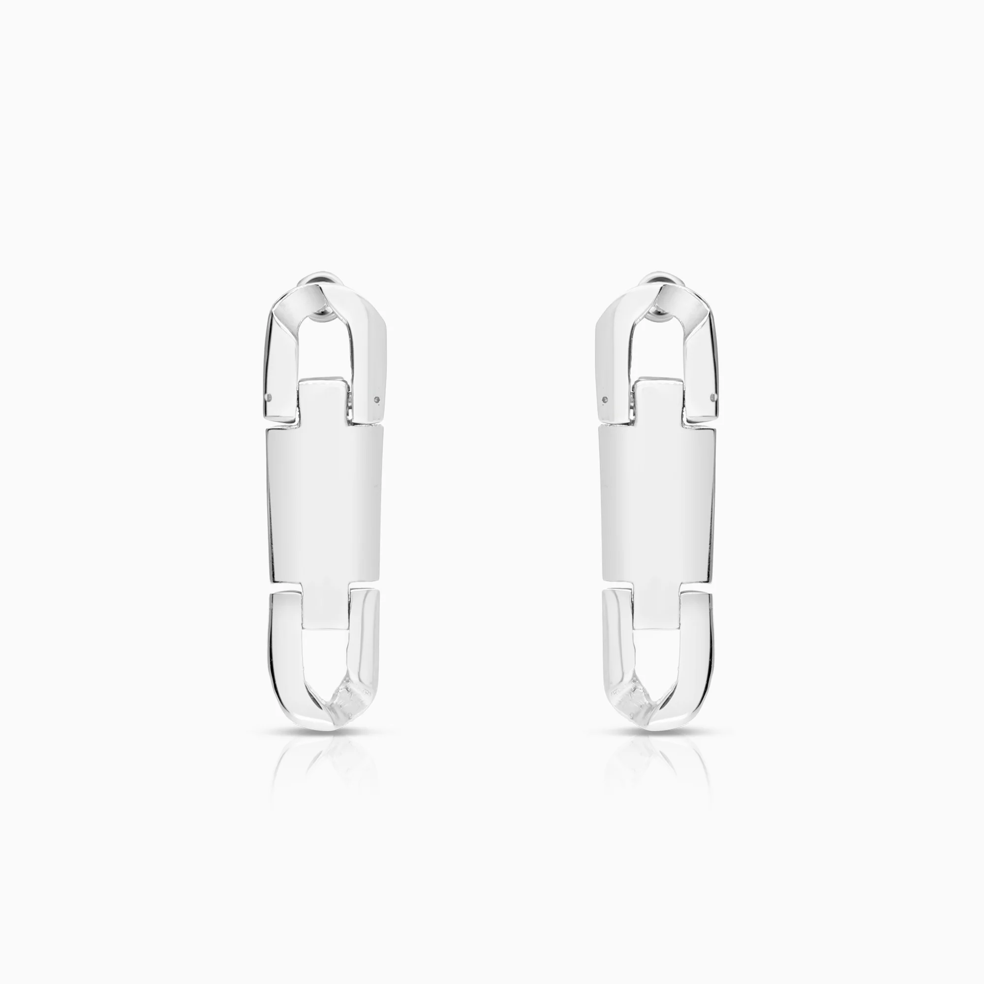 Gold earrings 2.98g 18K white gold