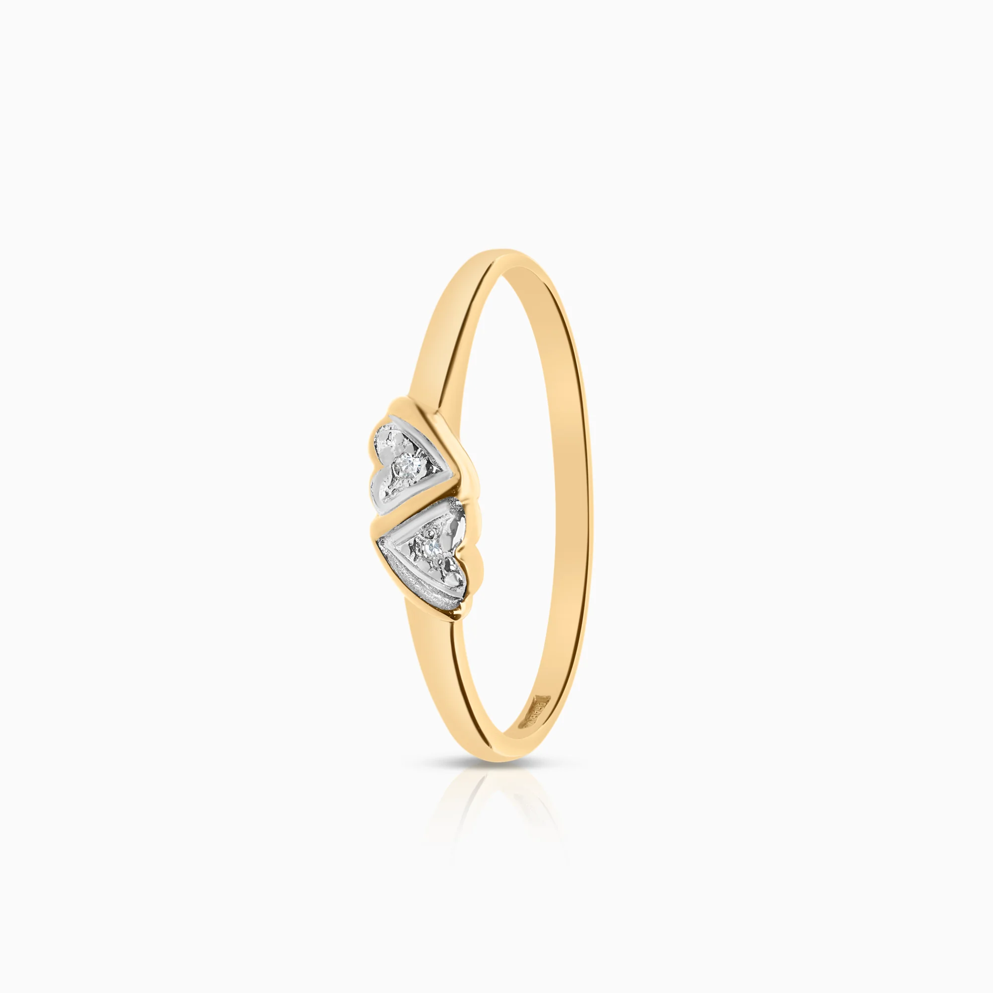 Diamond ring 0.01ct 18K gold