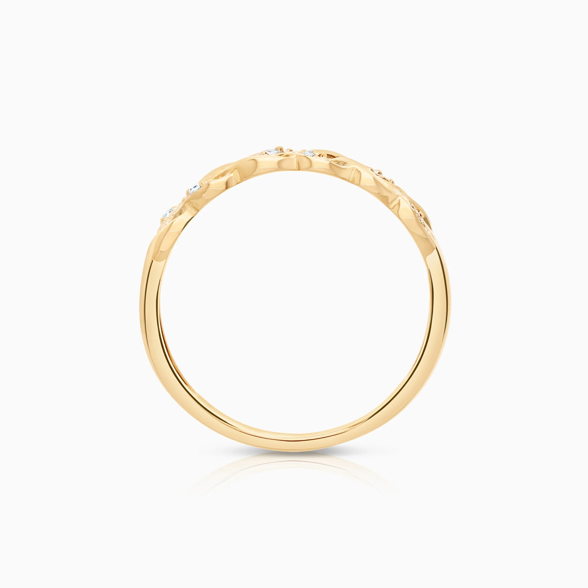 Diamond Ring 0.02ct 18K Gold - Image 2