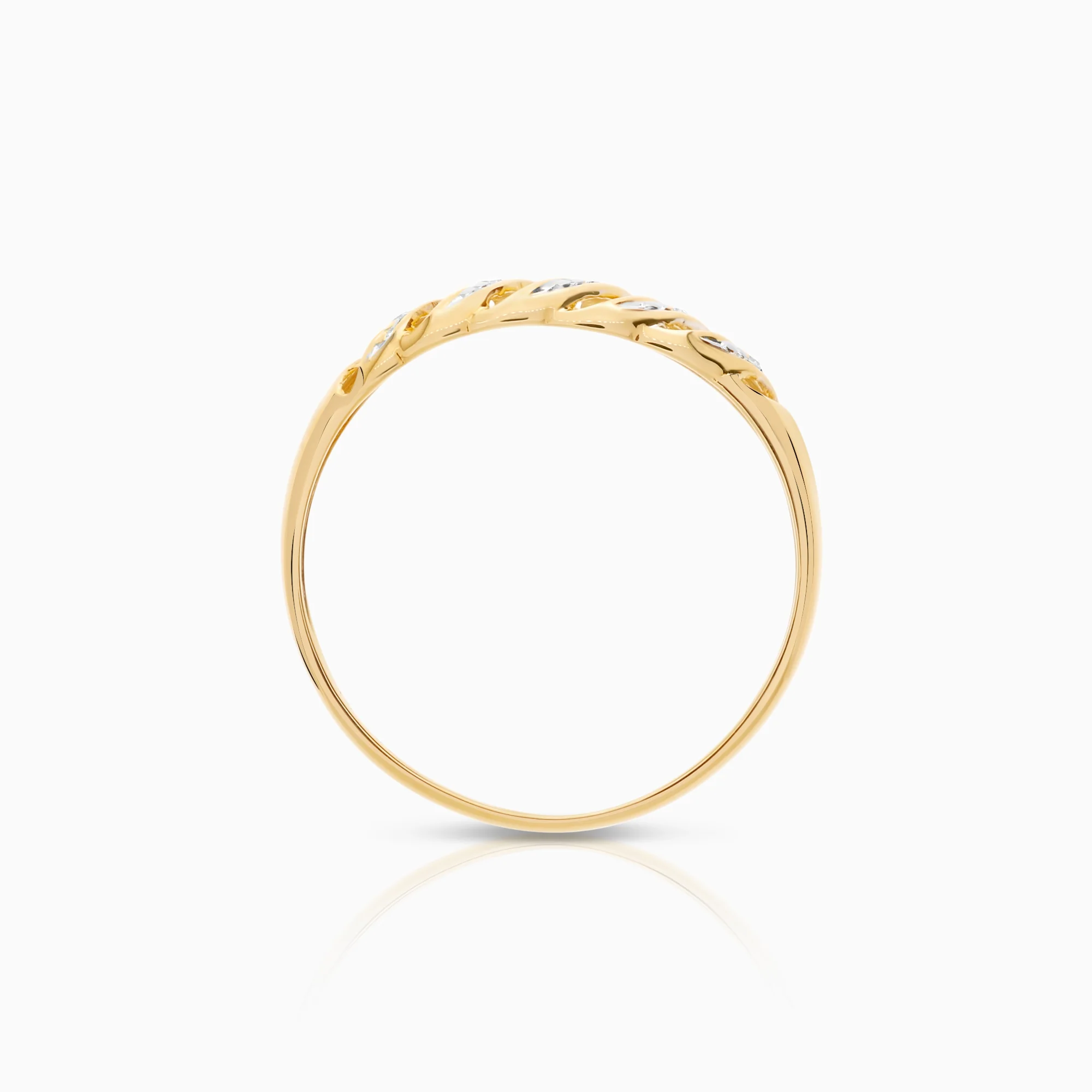 Diamond Ring 0.02ct 18K Gold - Image 2