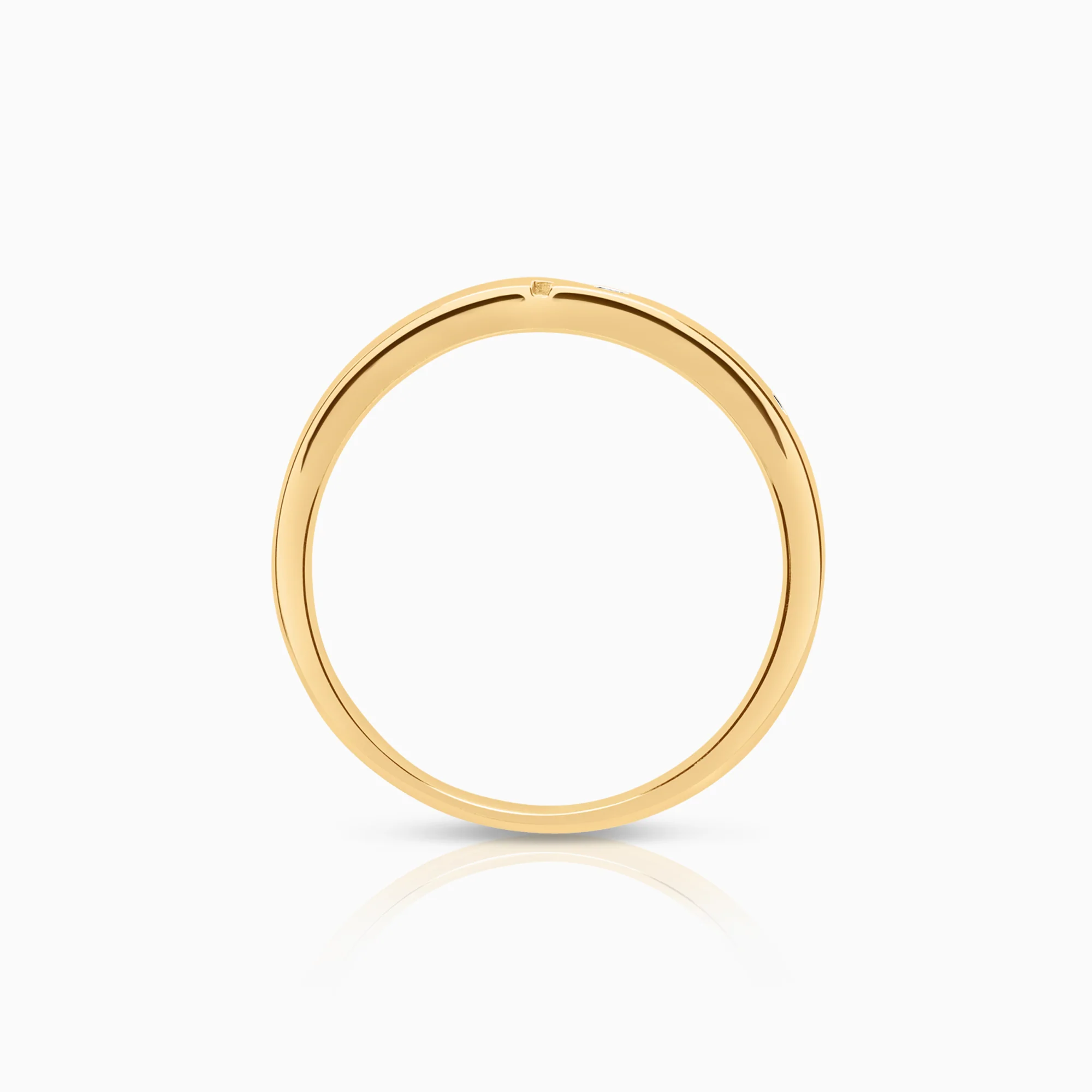 Diamond ring 0.03ct 18K gold - Image 2