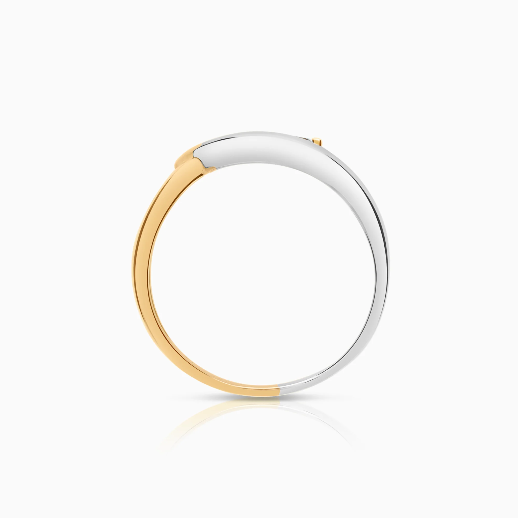 Diamond ring 0.04ct 18K gold - Image 2