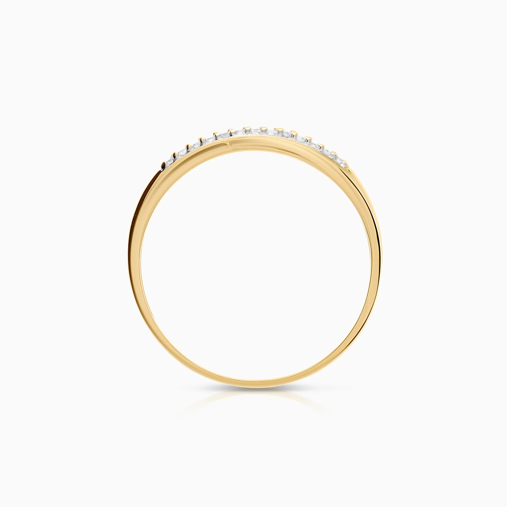 Diamond ring 0.05ct 18K gold - Image 2