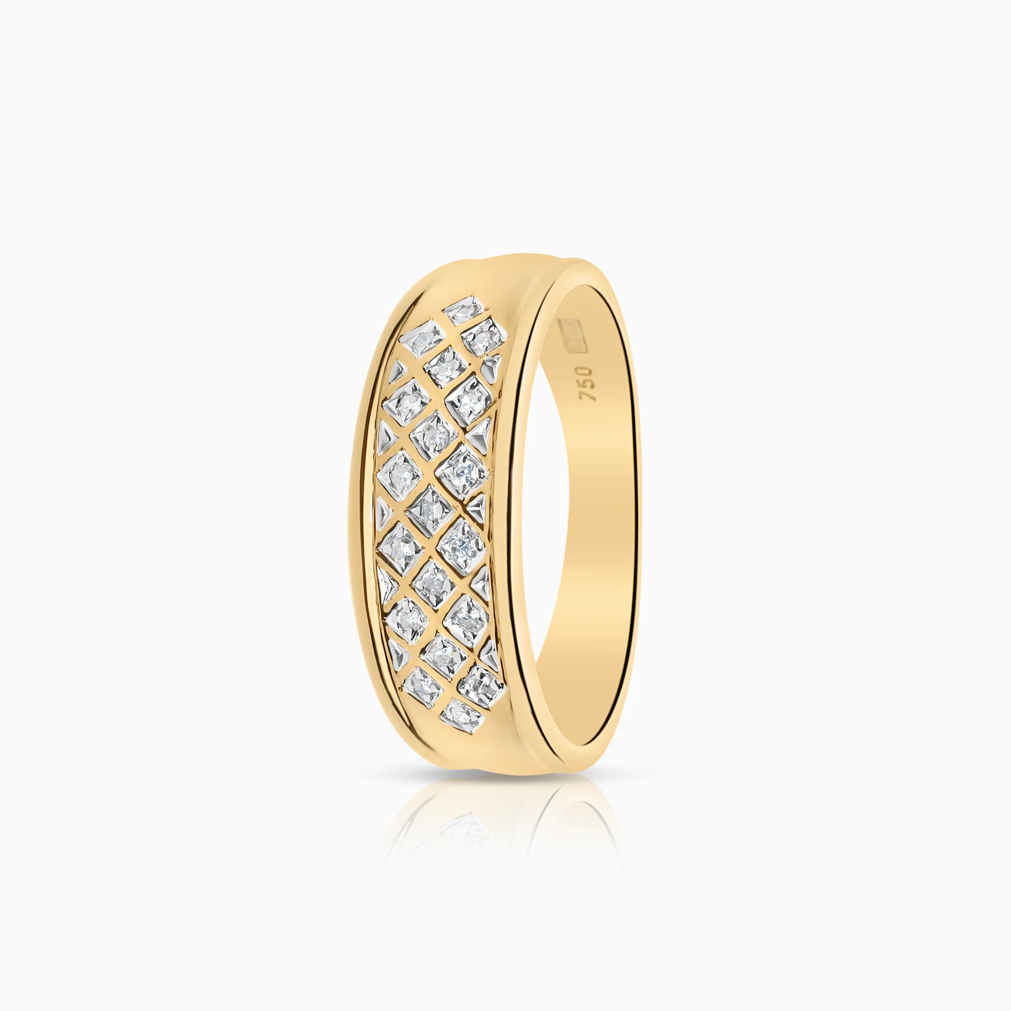 Diamond ring 0.06ct 18K gold