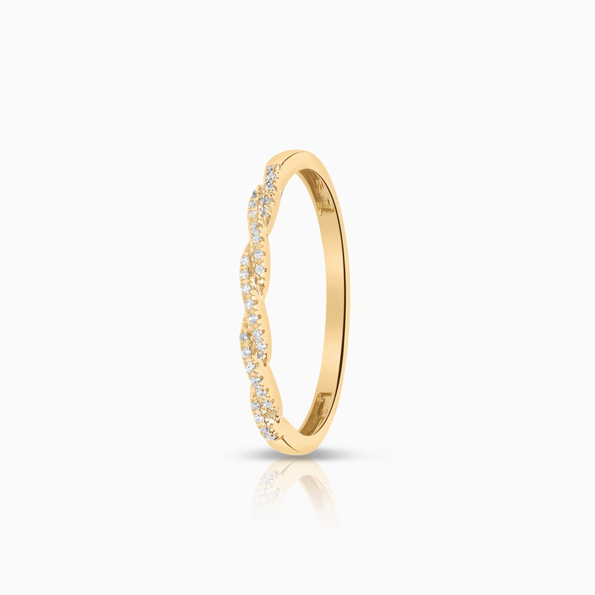 Diamond ring 0.07ct 18K gold