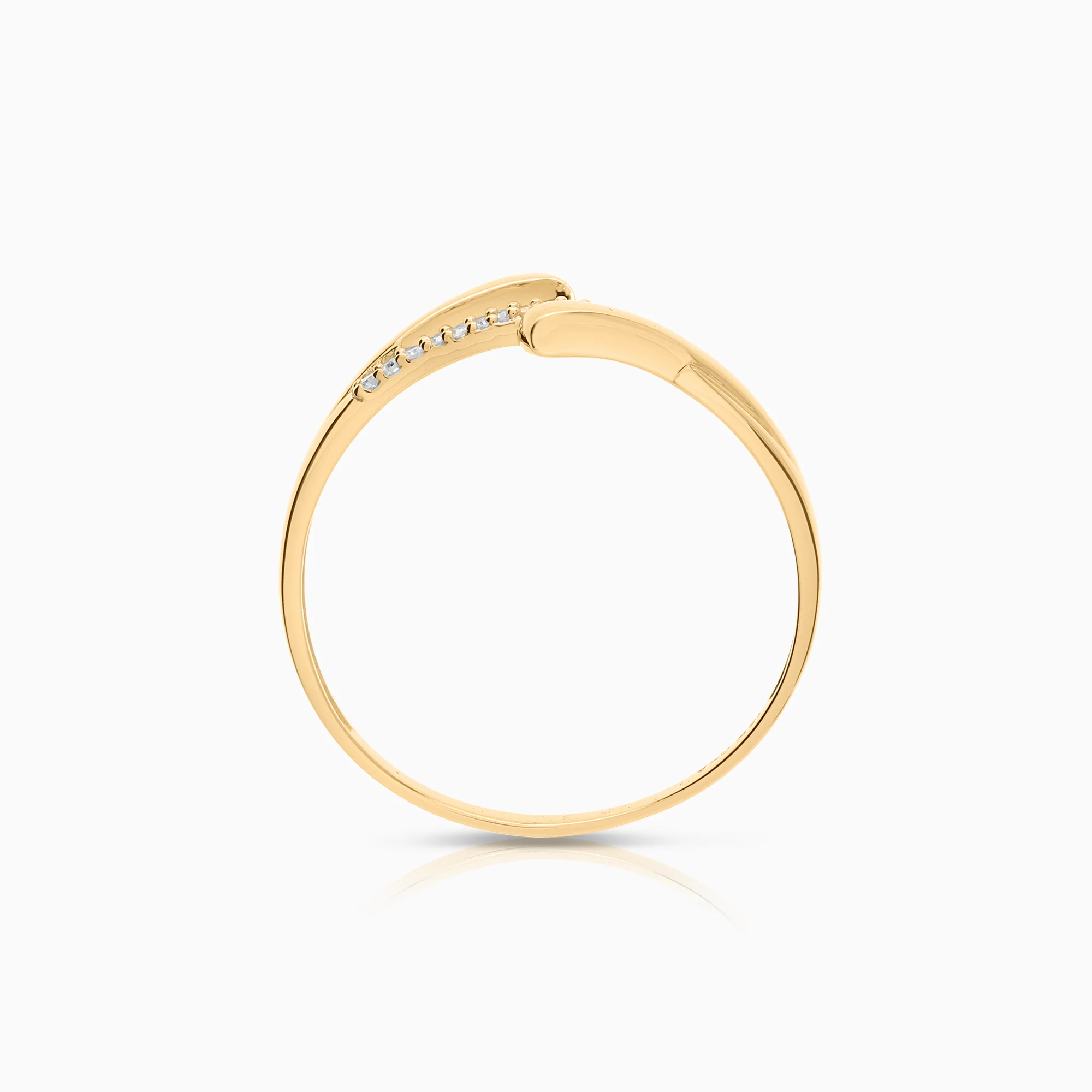 Diamond ring 0.085ct 18K gold - Image 2