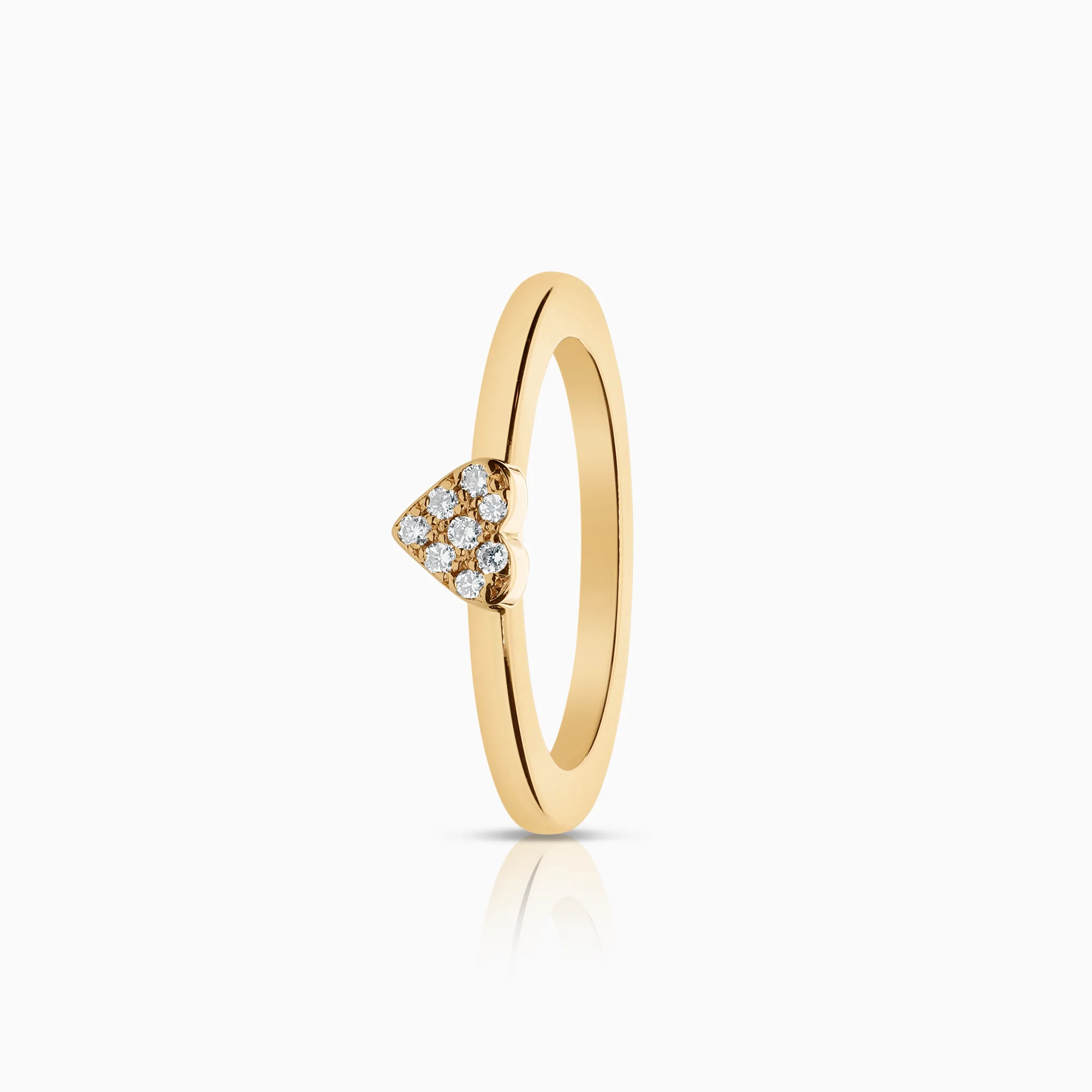 Diamond ring 0.08ct 18K gold