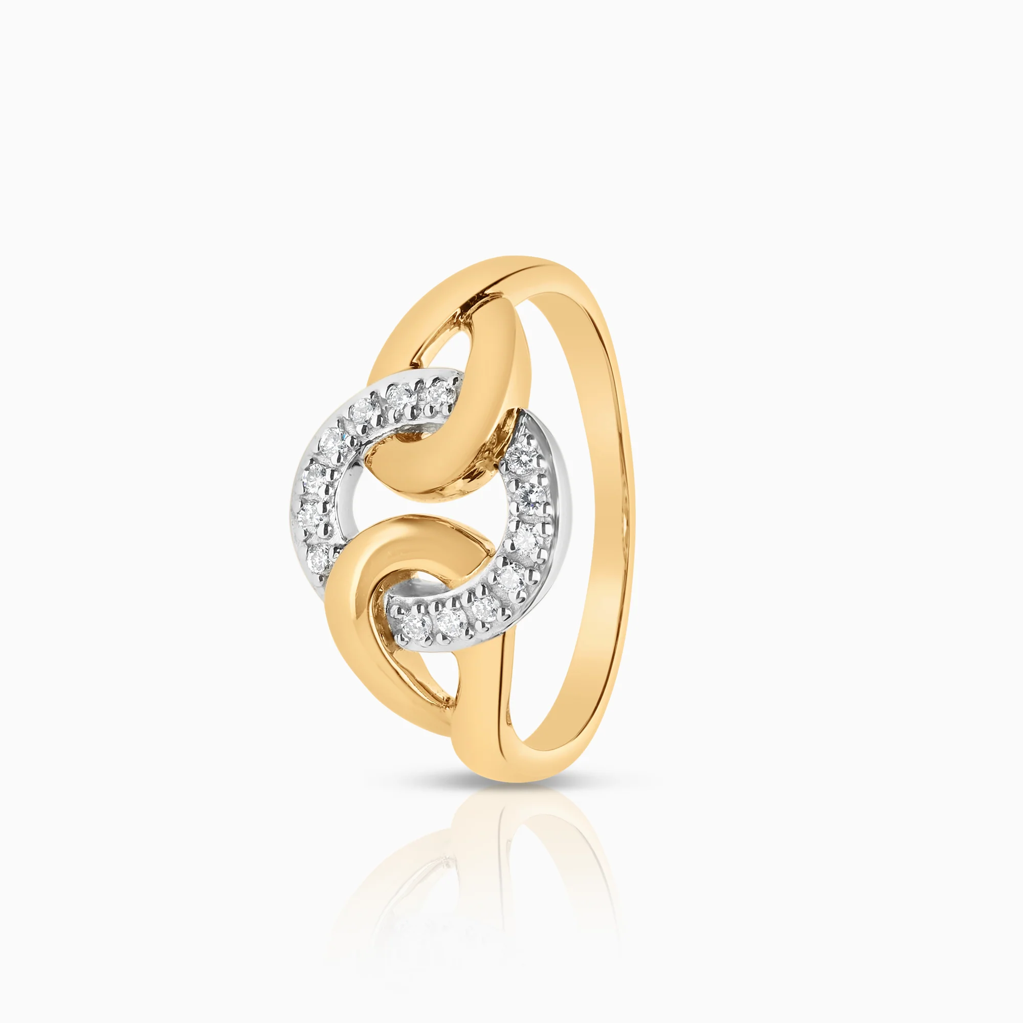 Diamond ring 0.10ct 18K gold