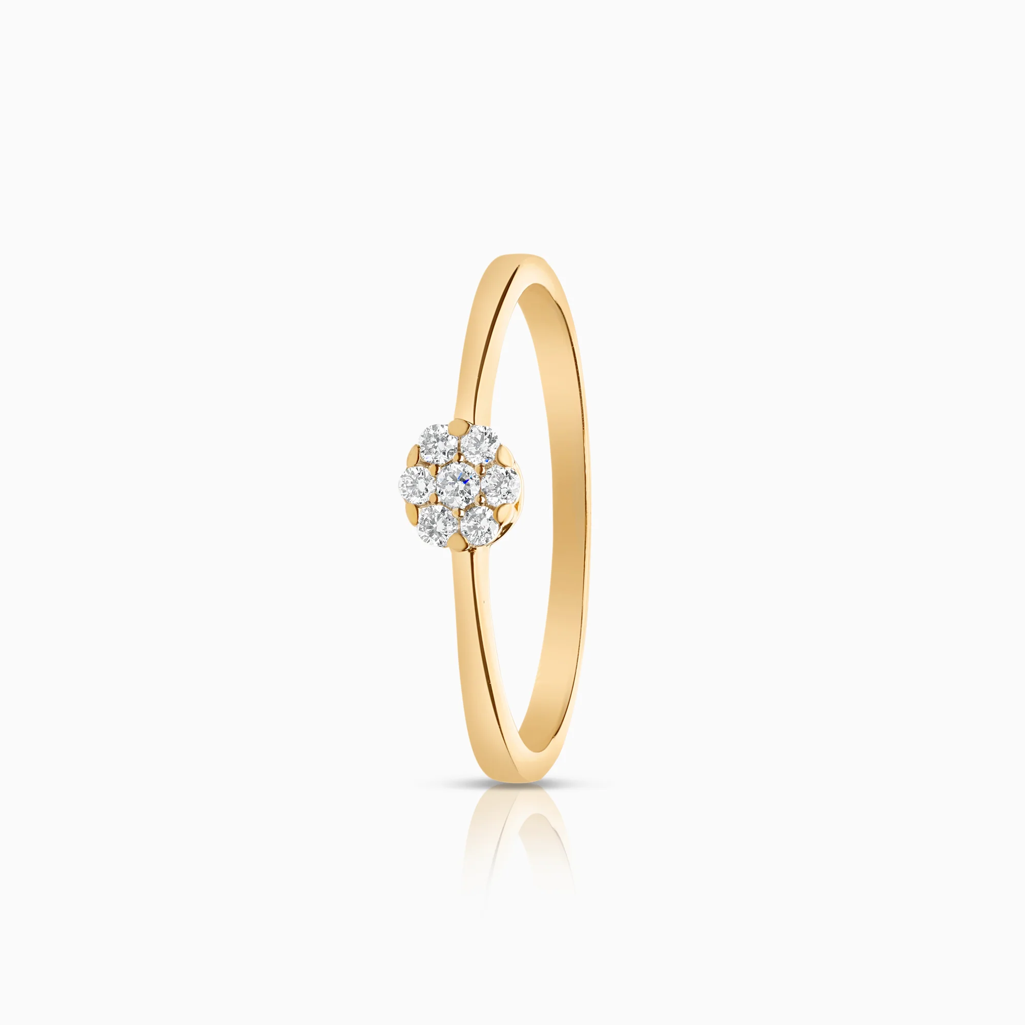 Diamond ring 0.11ct 18K gold