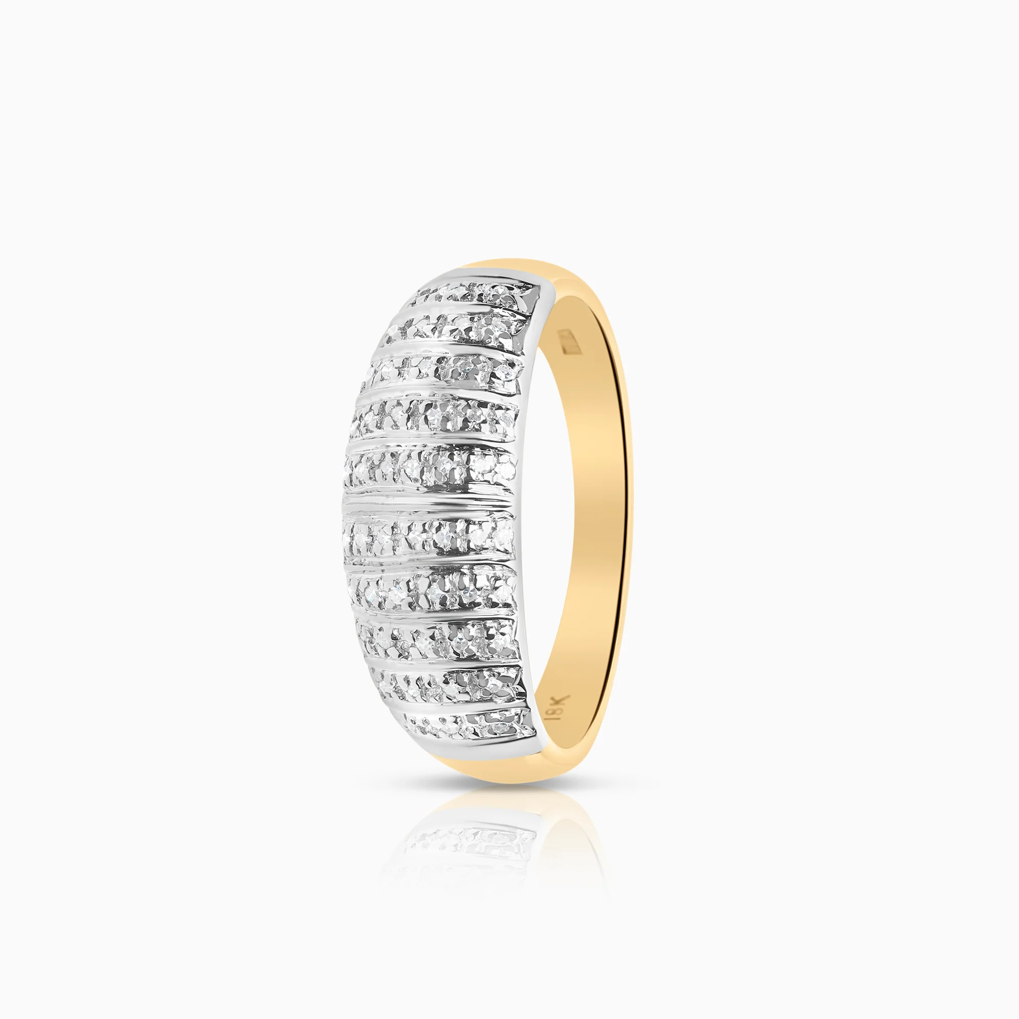 Diamond ring 0.12ct 18K gold