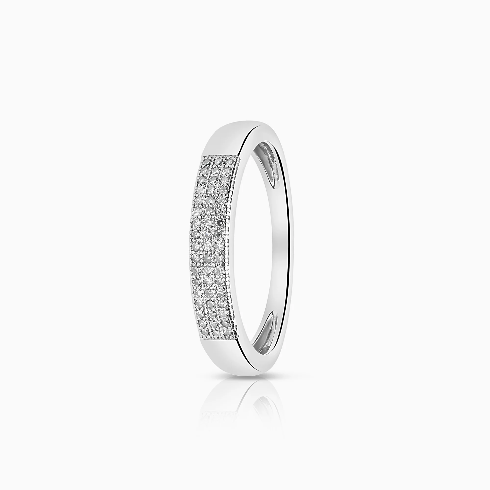 Diamond ring 0.13ct 18K white gold