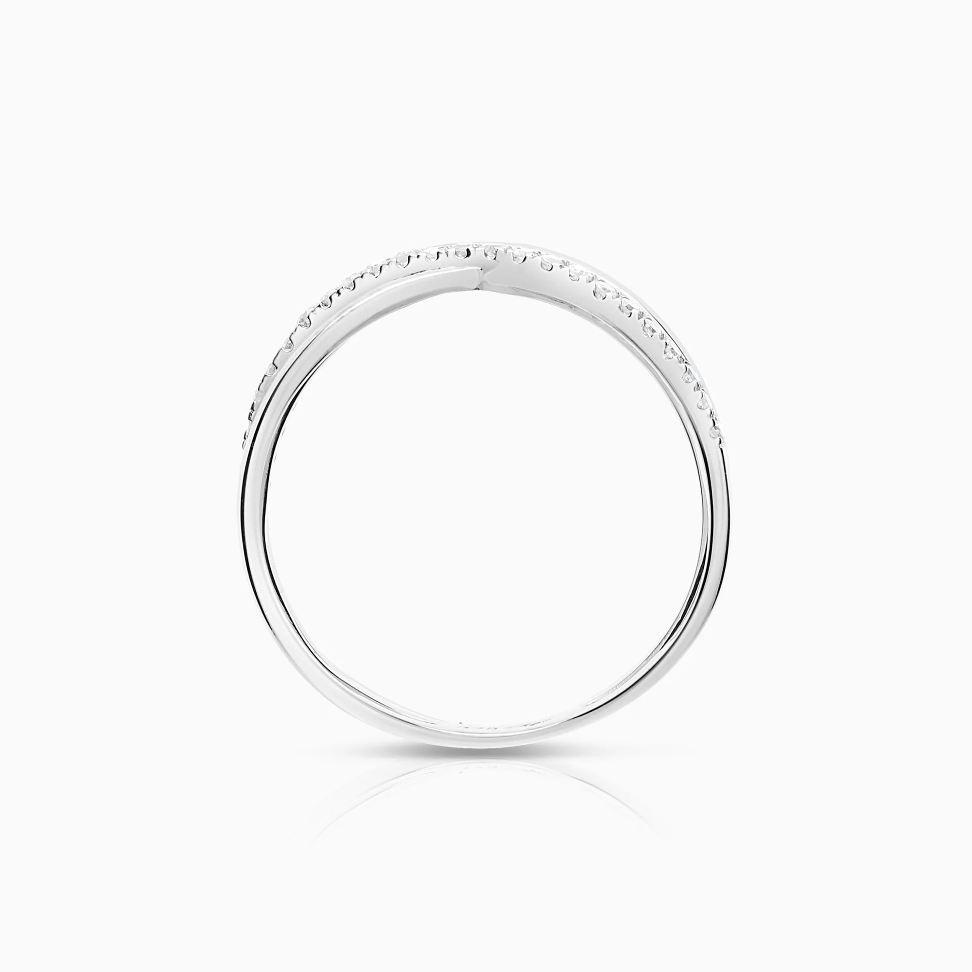 Diamond ring 0.14ct 9K white gold - Image 2