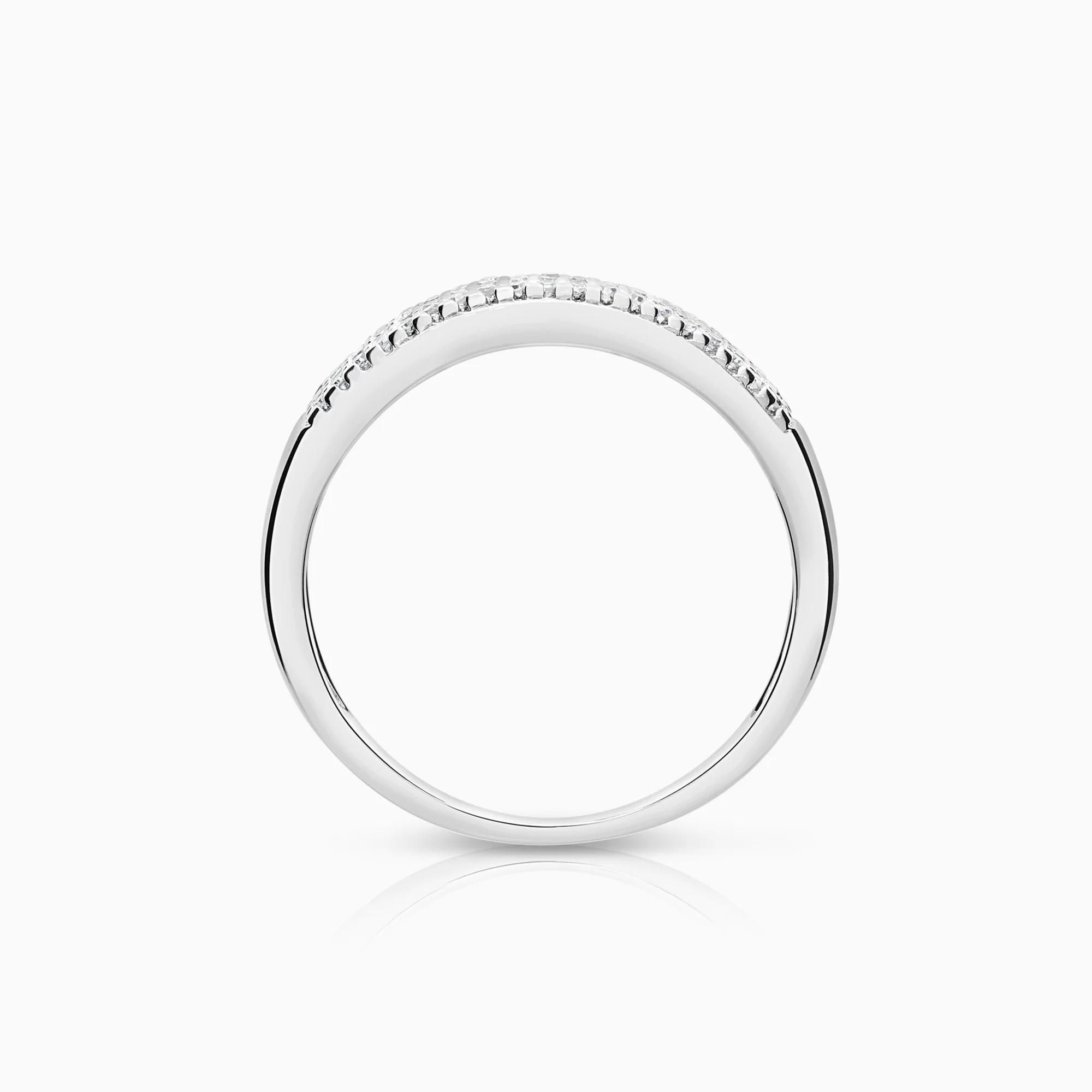 Diamond ring 0.19ct 18K white gold - Image 2
