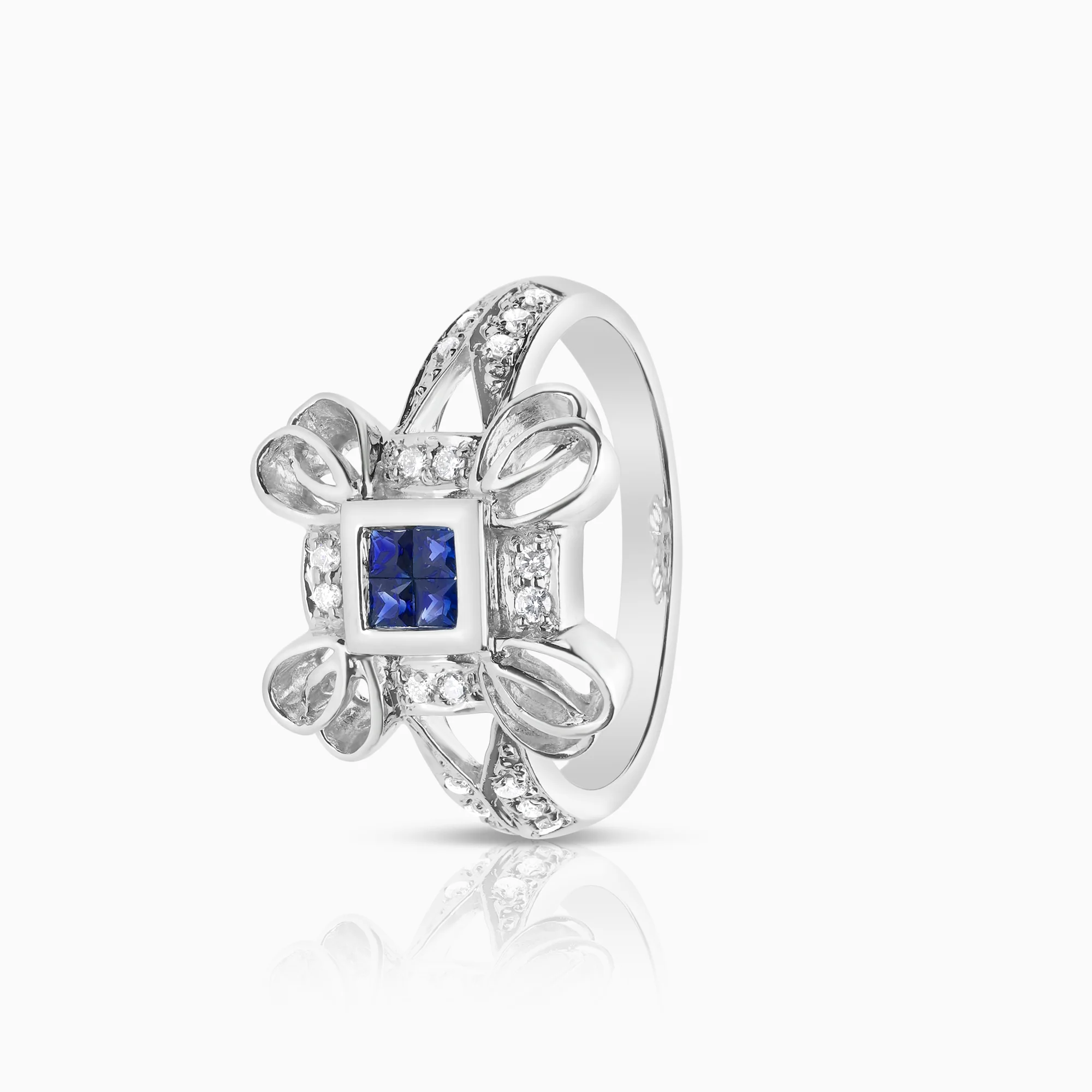 Diamond ring 0.20ct 14K white gold