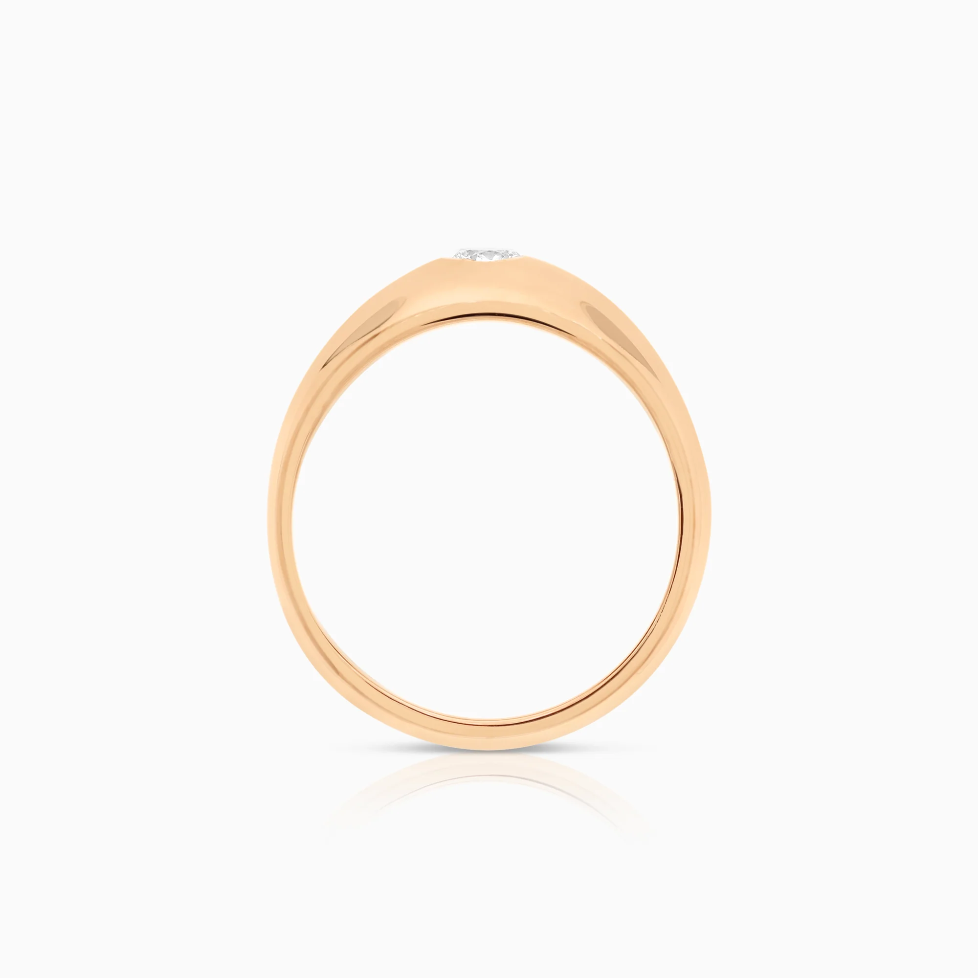Diamond ring 0.20ct 18K gold - Image 2