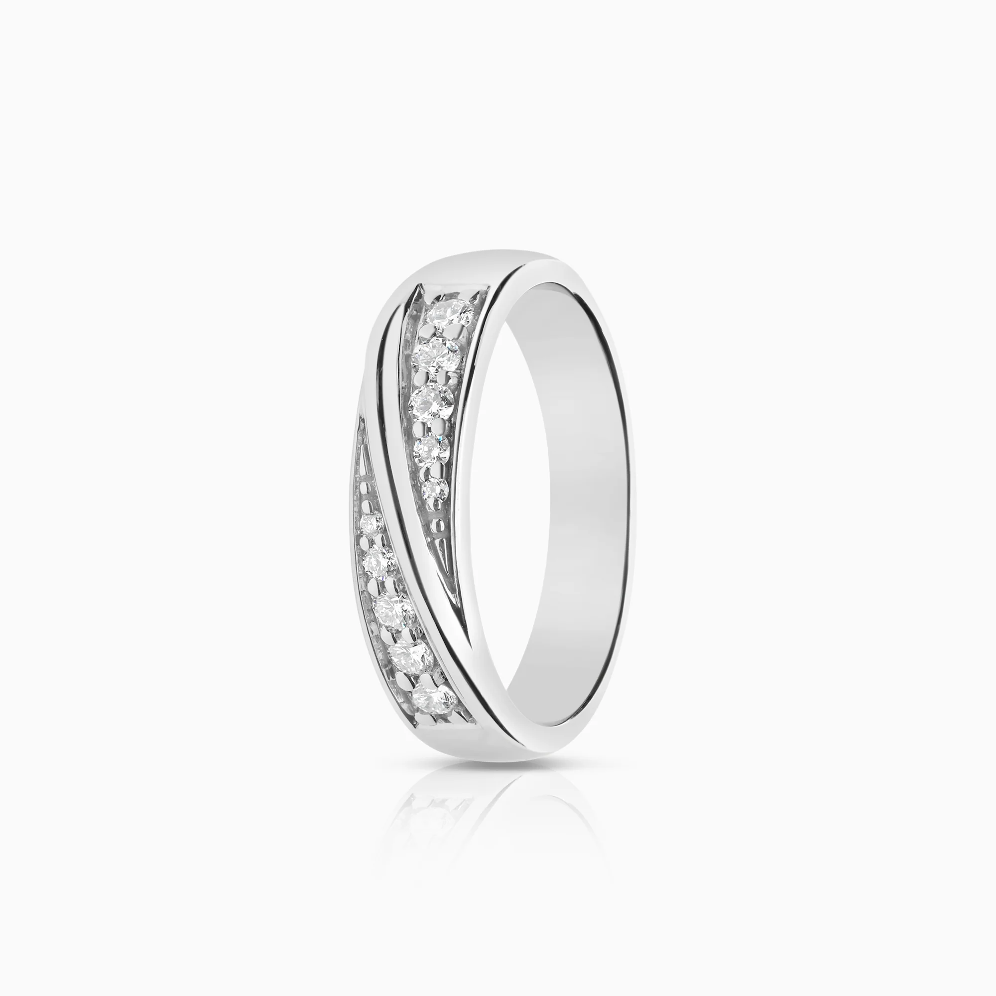 Diamond ring 0.20ct 18K white gold