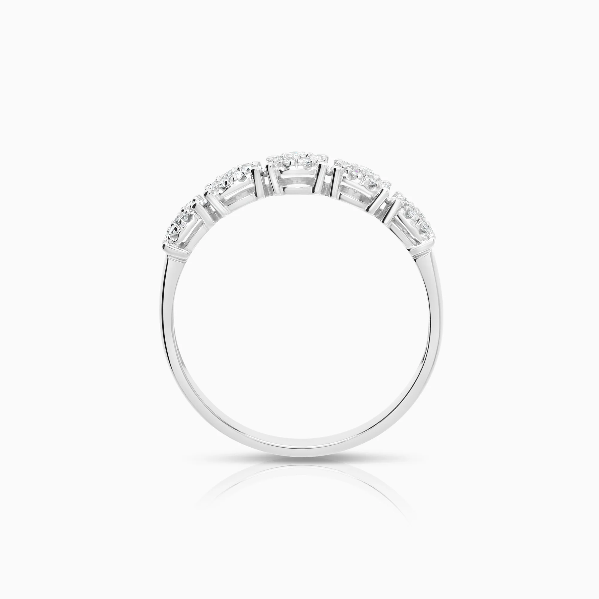 Diamond ring 0.22ct 18K white gold - Image 2