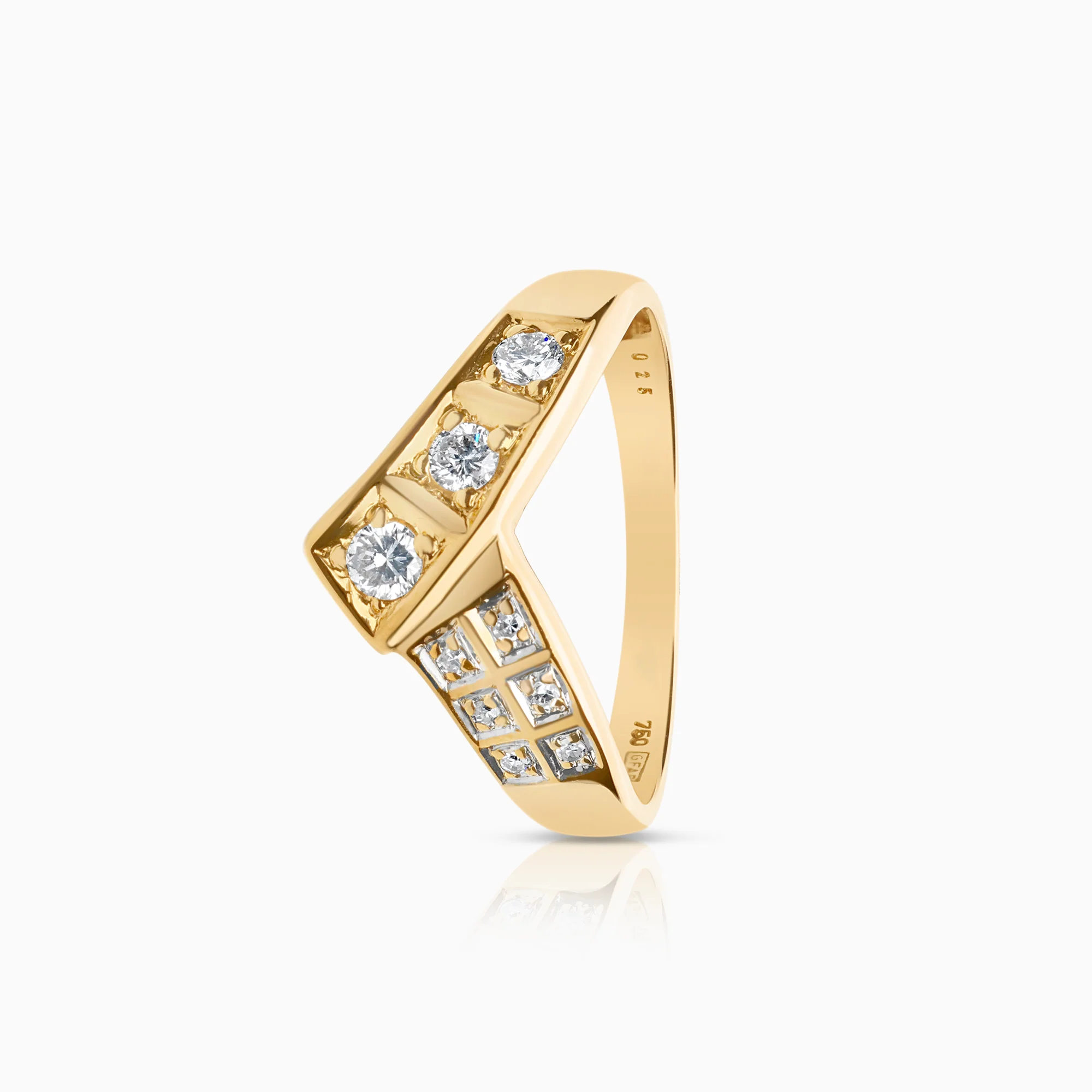 Diamond Ring 0.25ct 18K Gold
