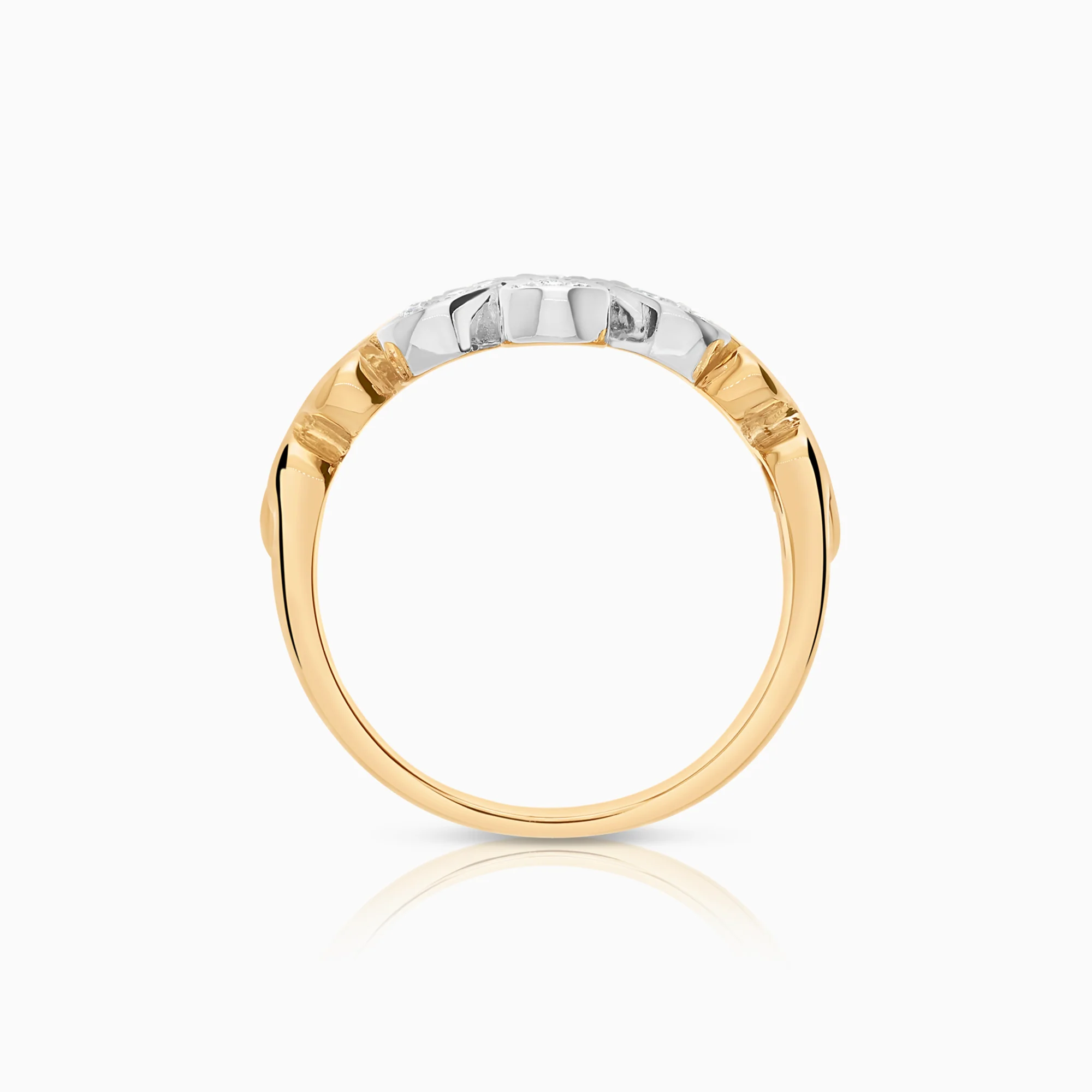 Diamond ring 0.26ct 18K gold - Image 2